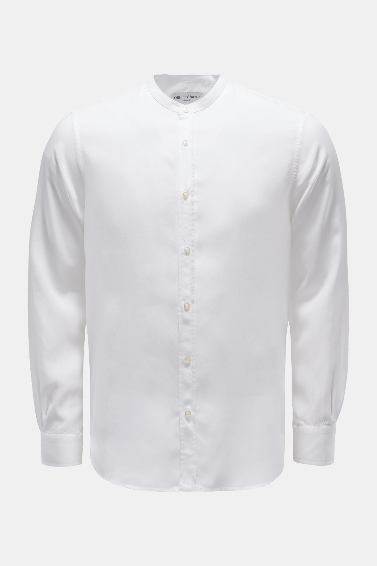 Casual shirt 'Gaspard' grandad collar white
