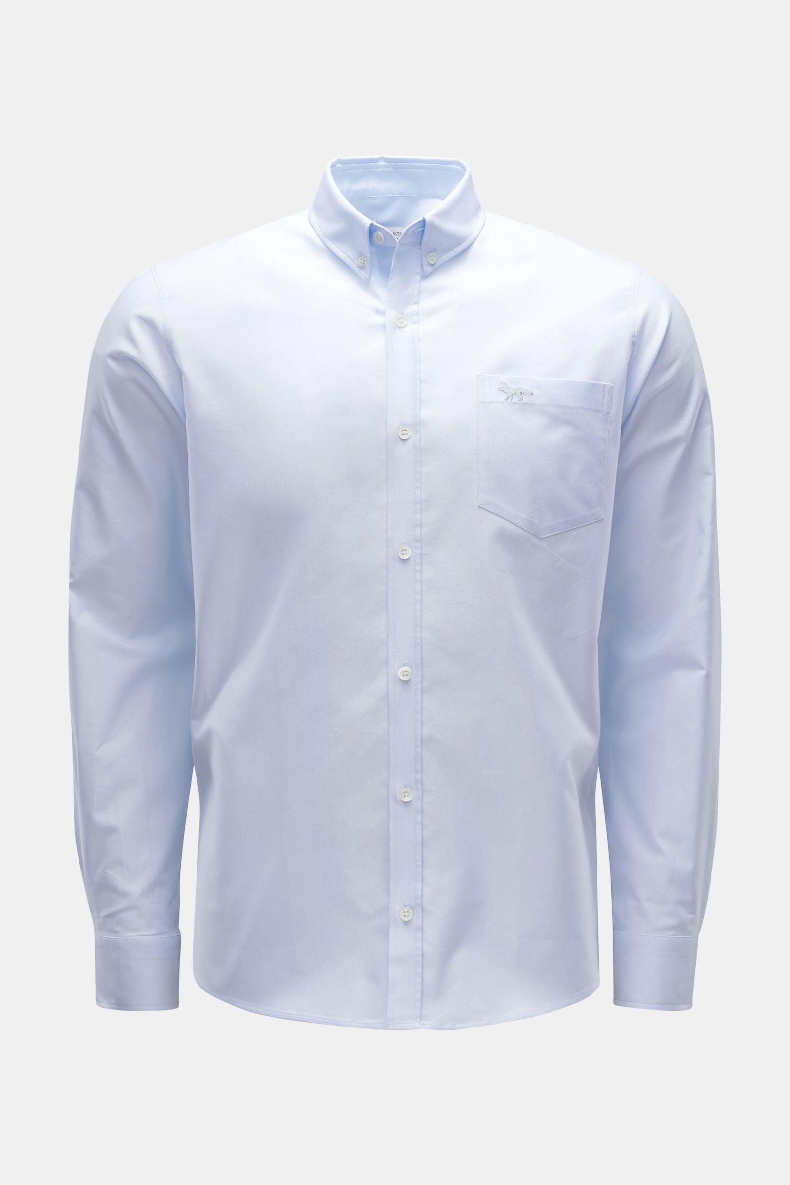 Casual shirt button-down collar pastel blue