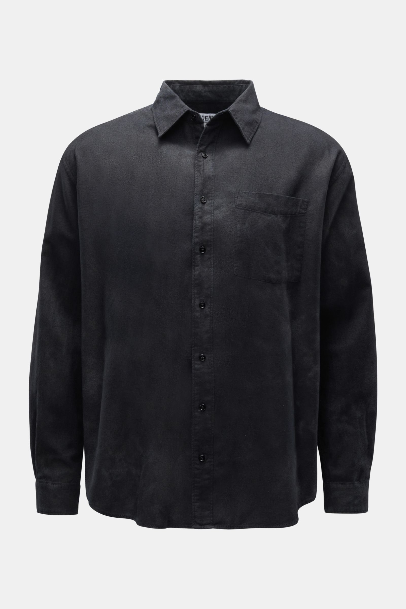 Casual shirt 'Non-Binary stained' Kent collar anthracite