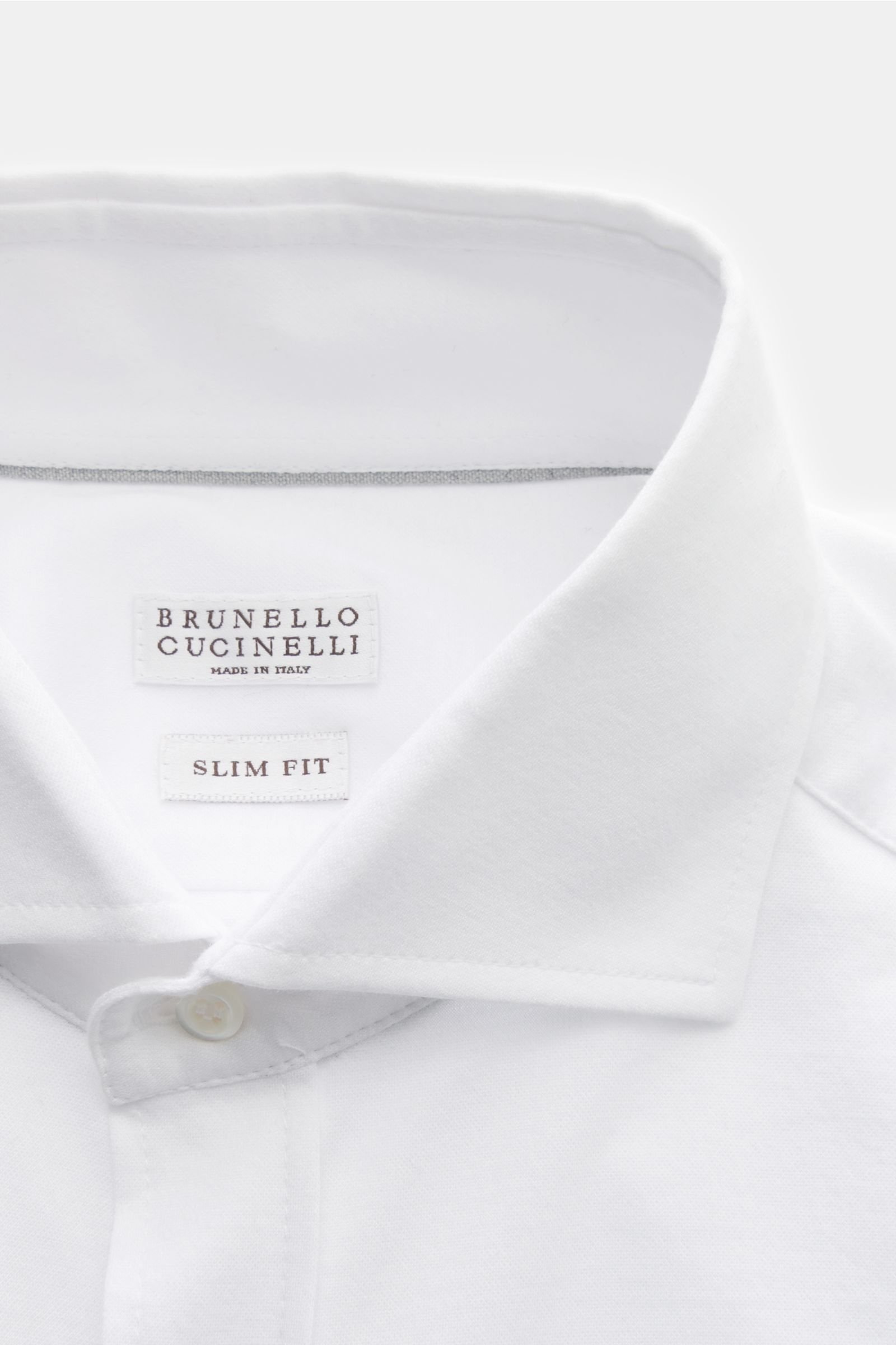 Brunello Cucinelli Cotton Classic Shirt in White for Men Mens Clothing Shirts Casual shirts and button-up shirts 