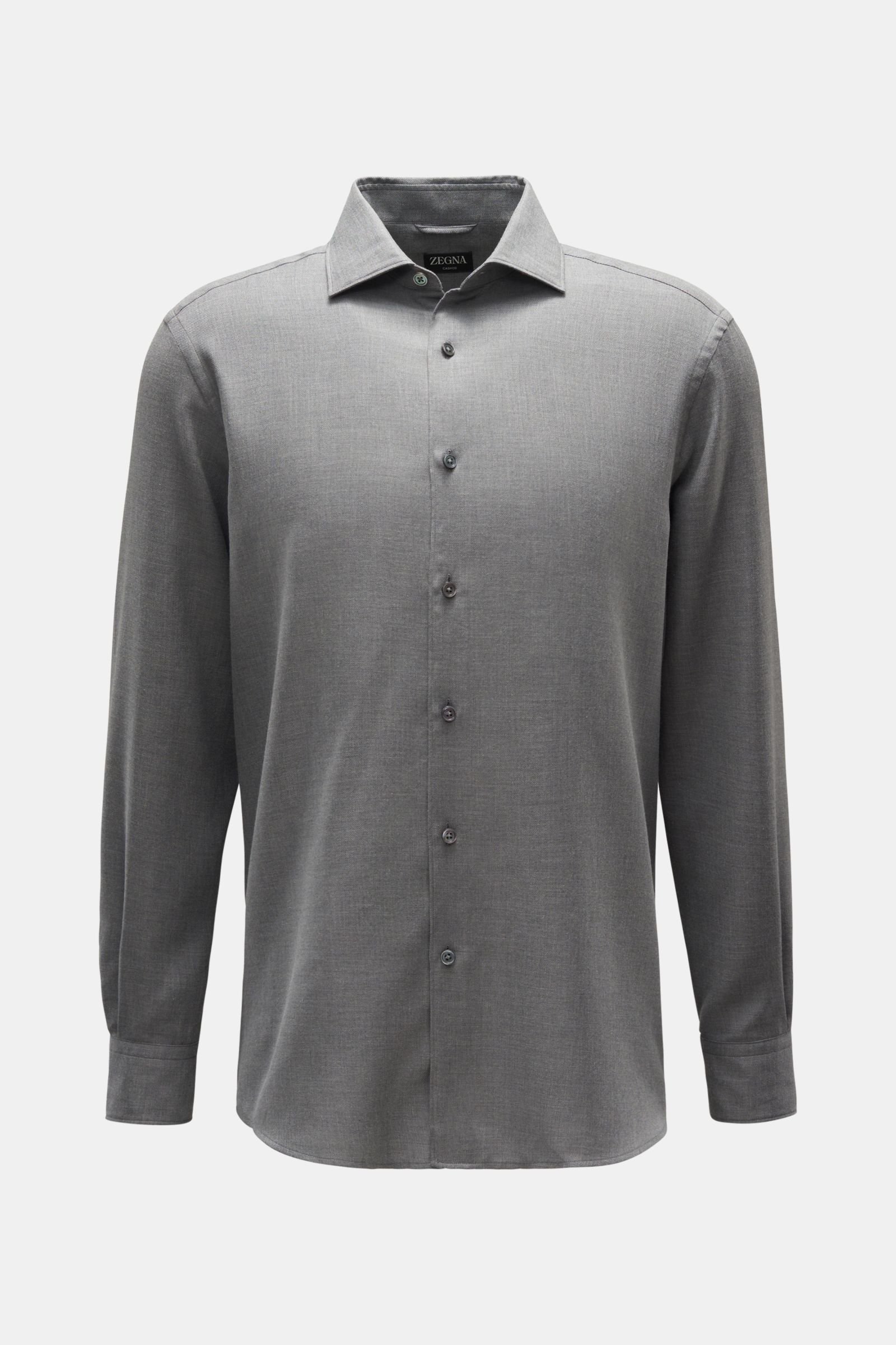 Casual shirt 'Cashco' shark collar grey