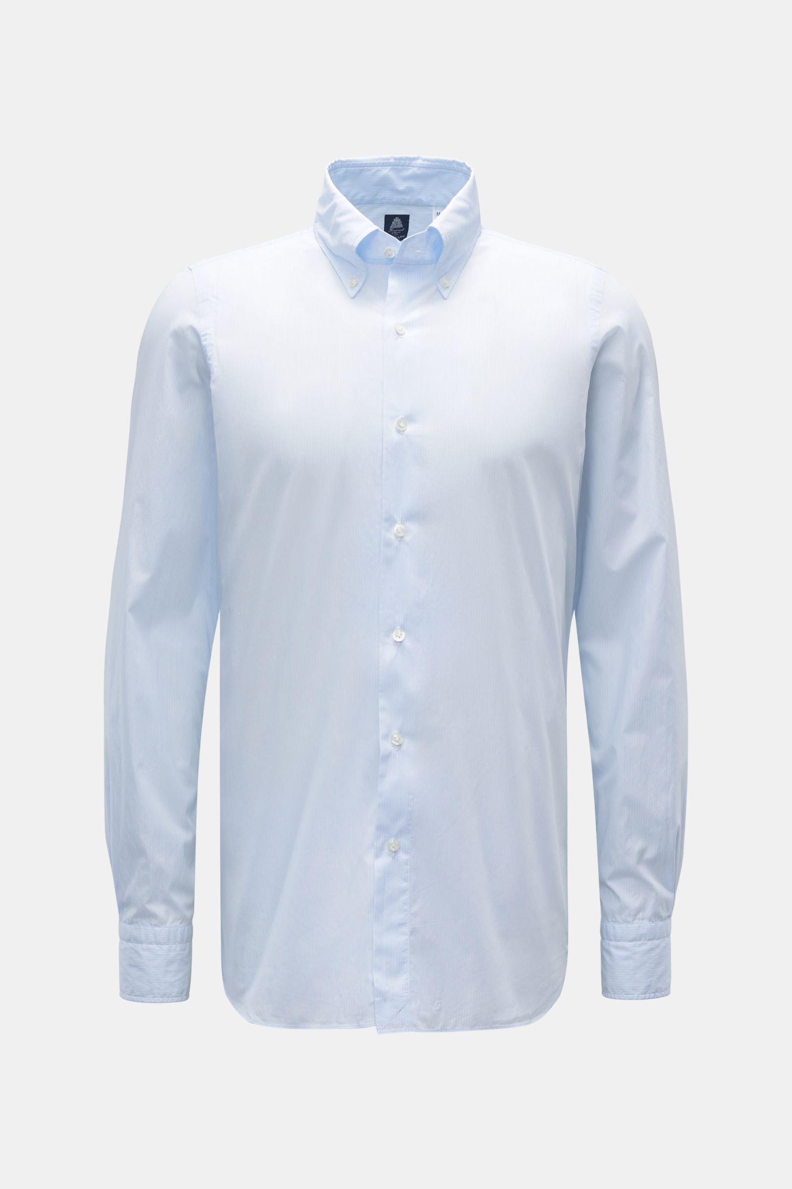 Casual shirt 'Lucio Napoli' button-down collar blue/white striped