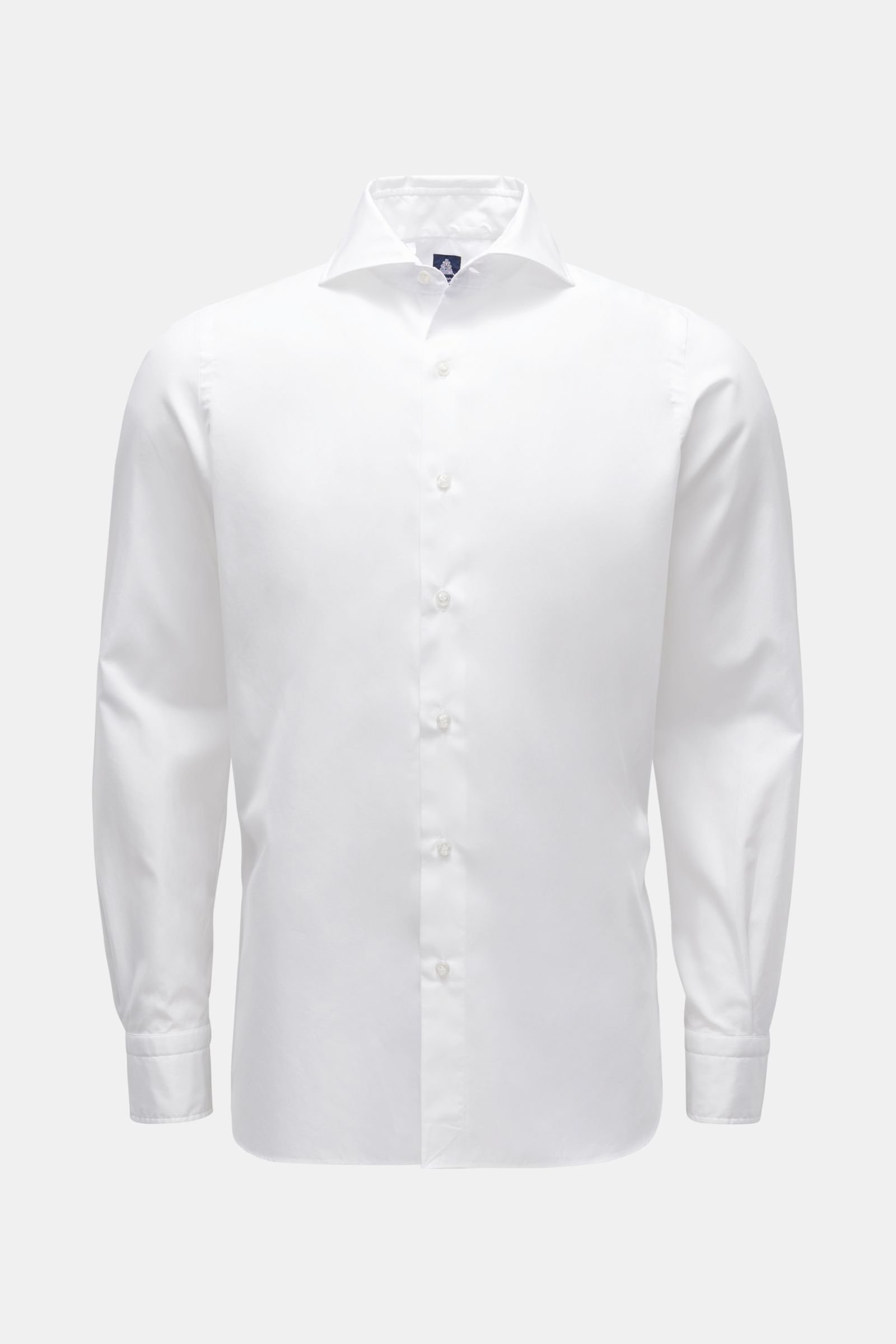Casual shirt 'Eduardo Napoli' shark collar white