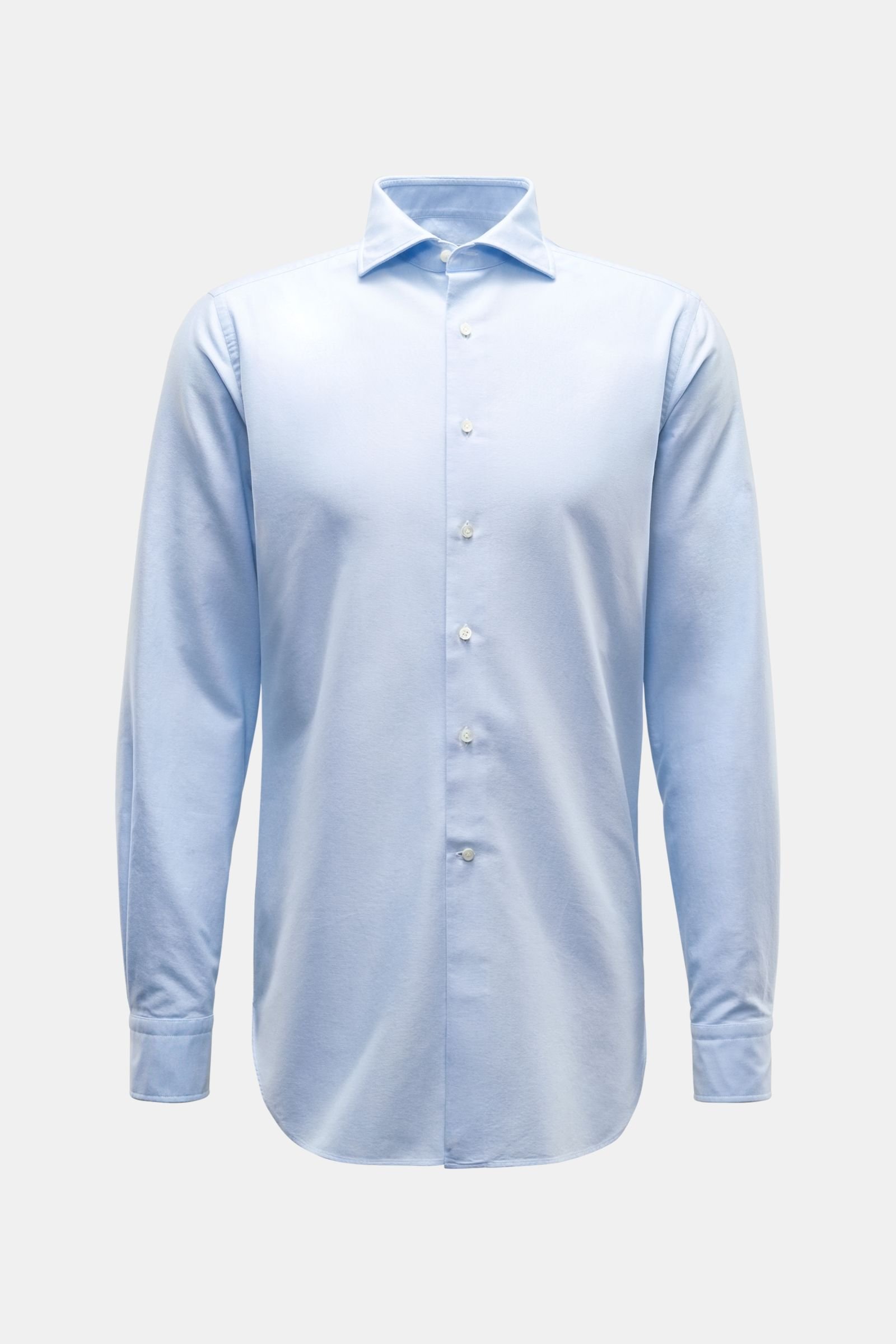 Oxford shirt shark collar pastel blue