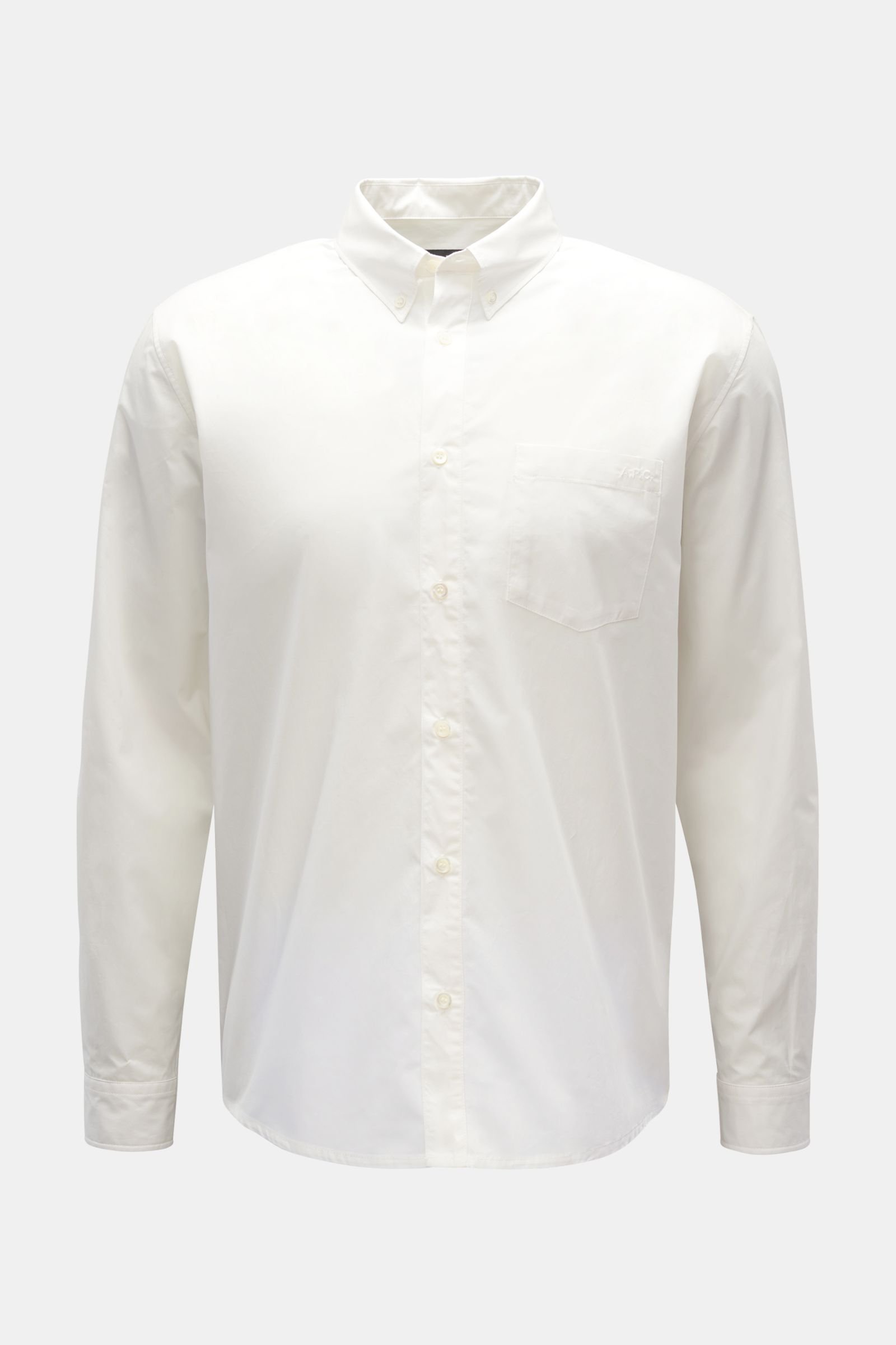 Casual shirt 'Edouard' button-down collar white