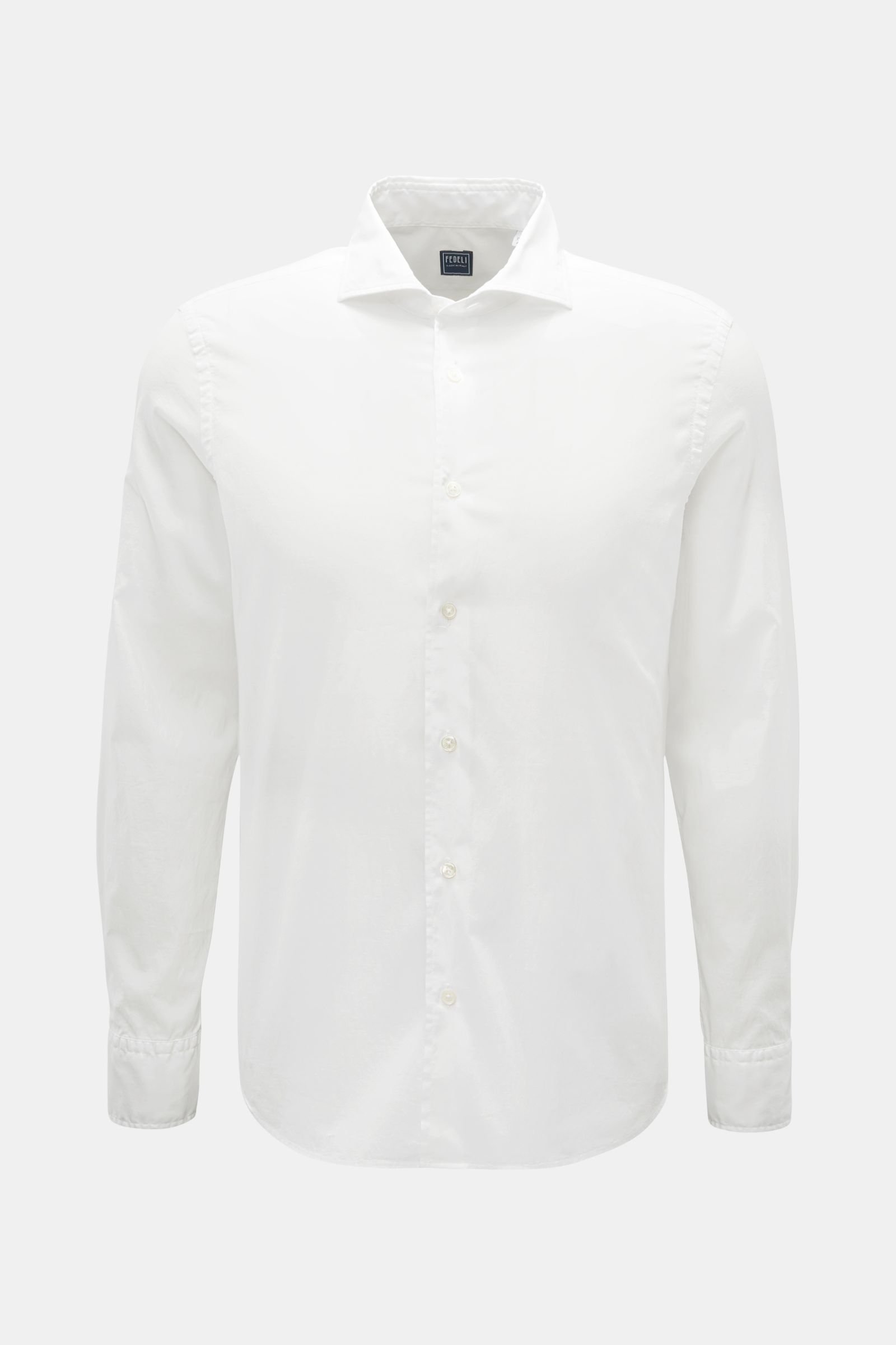 Casual shirt 'Sean' shark collar white