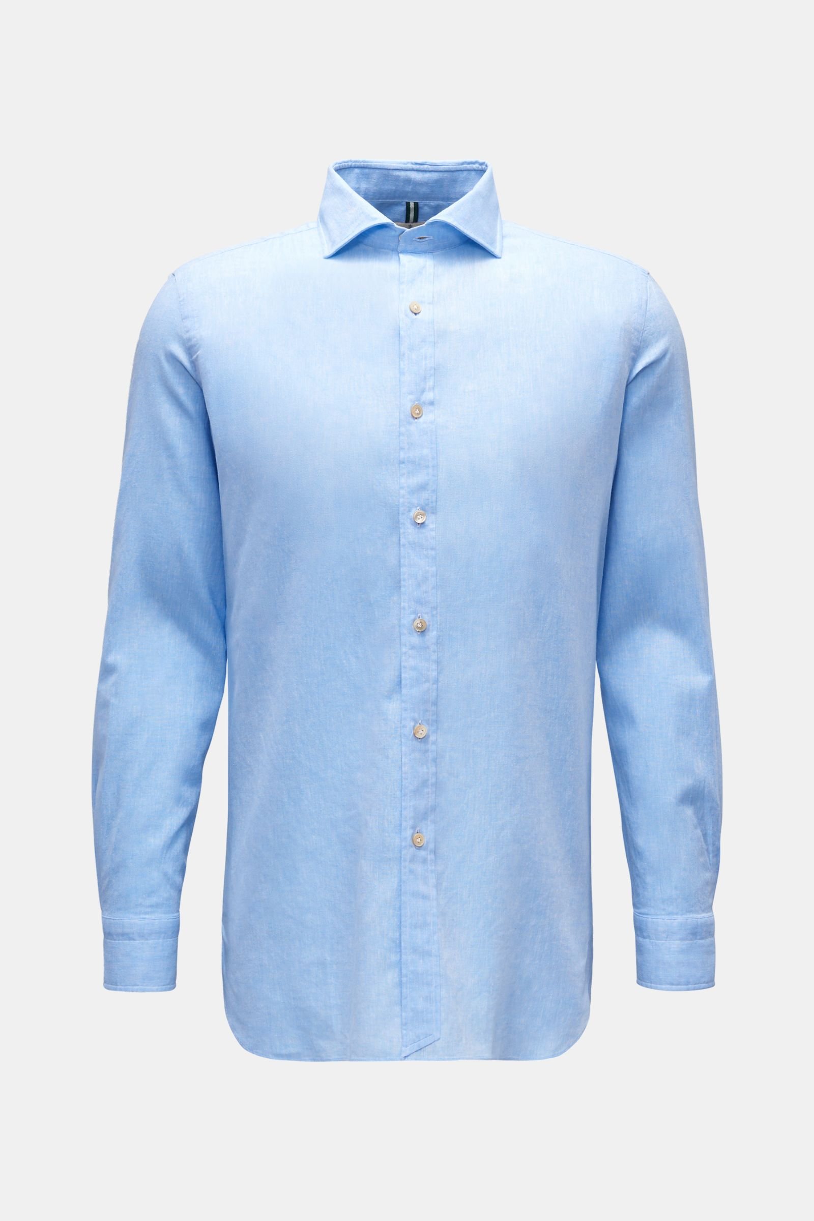 Casual shirt 'Nando' shark collar light blue