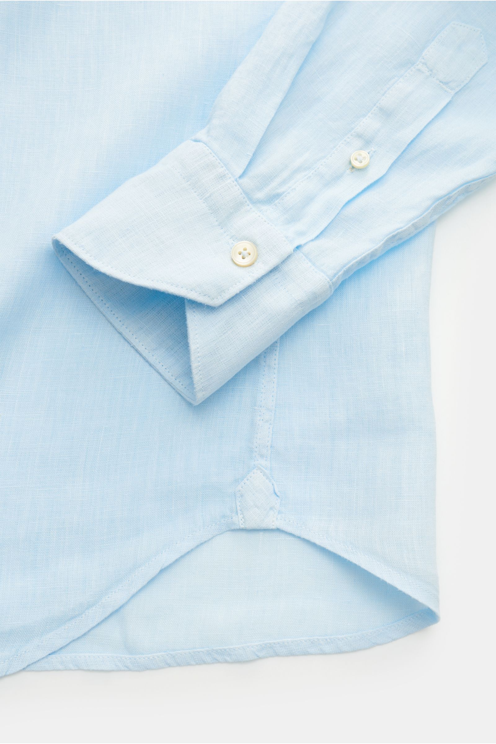 BRAUN HAMBURG ESSENTIALS Leinenhemd HaifischKragen hellblau BRAUN