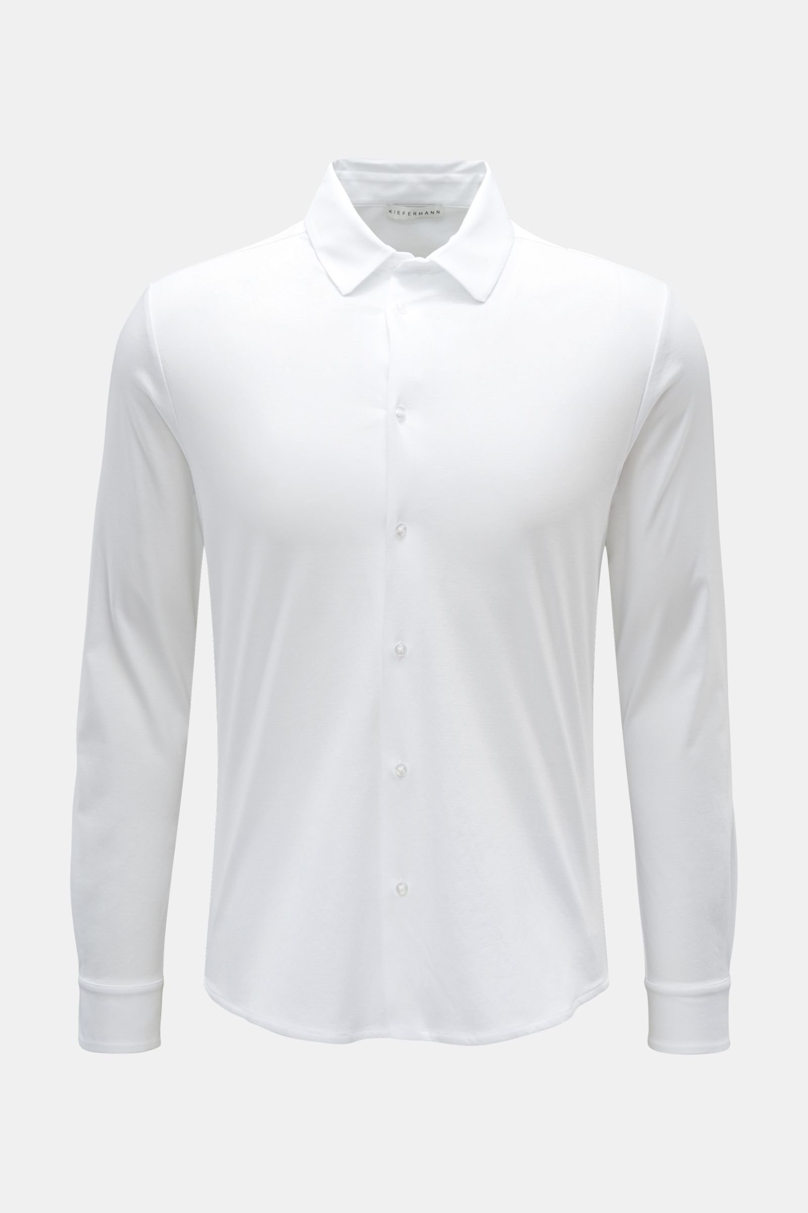 Jersey shirt 'Pius' narrow collar white