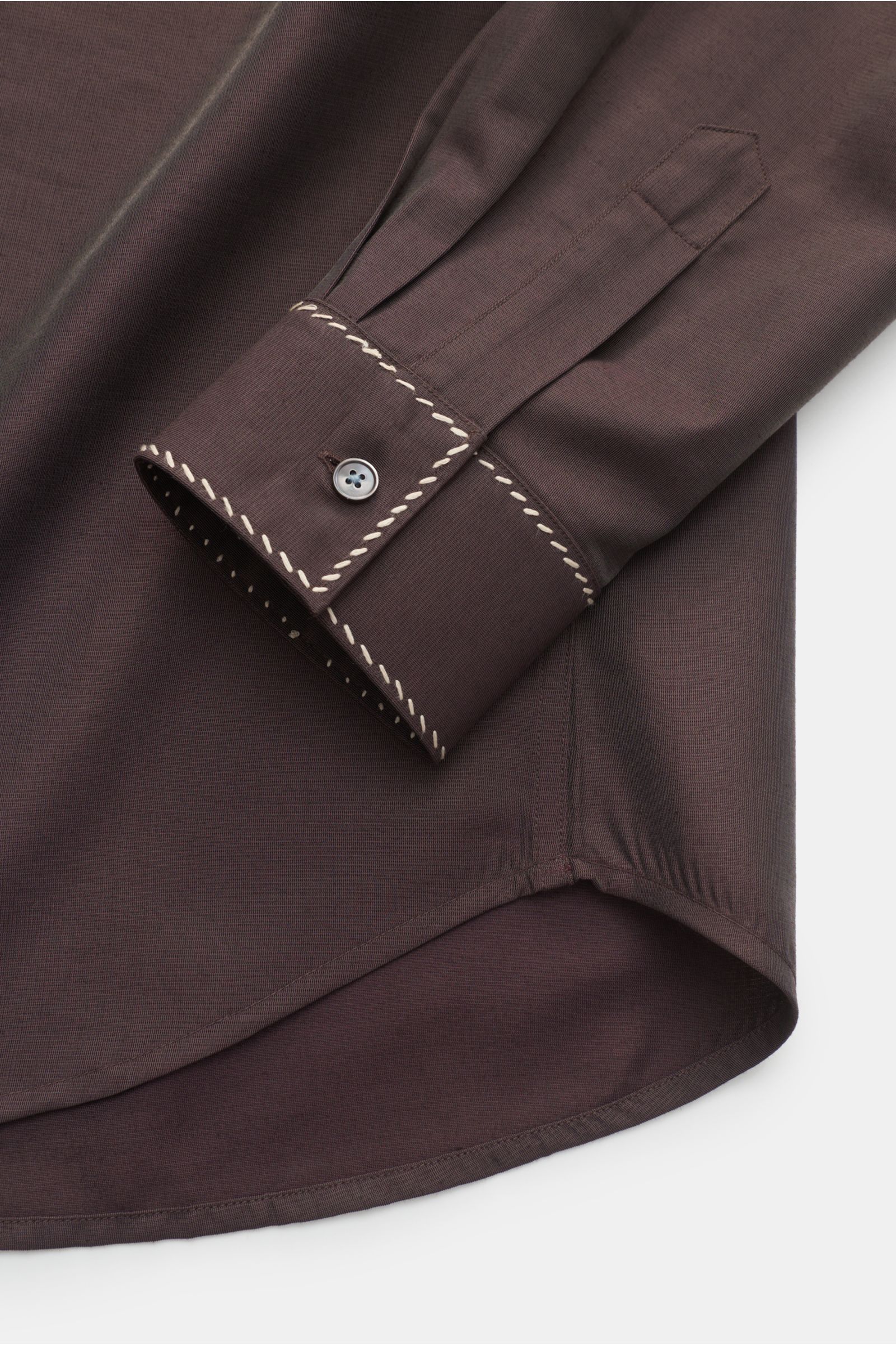 Paul Smith Casual shirt Kent collar dark brown