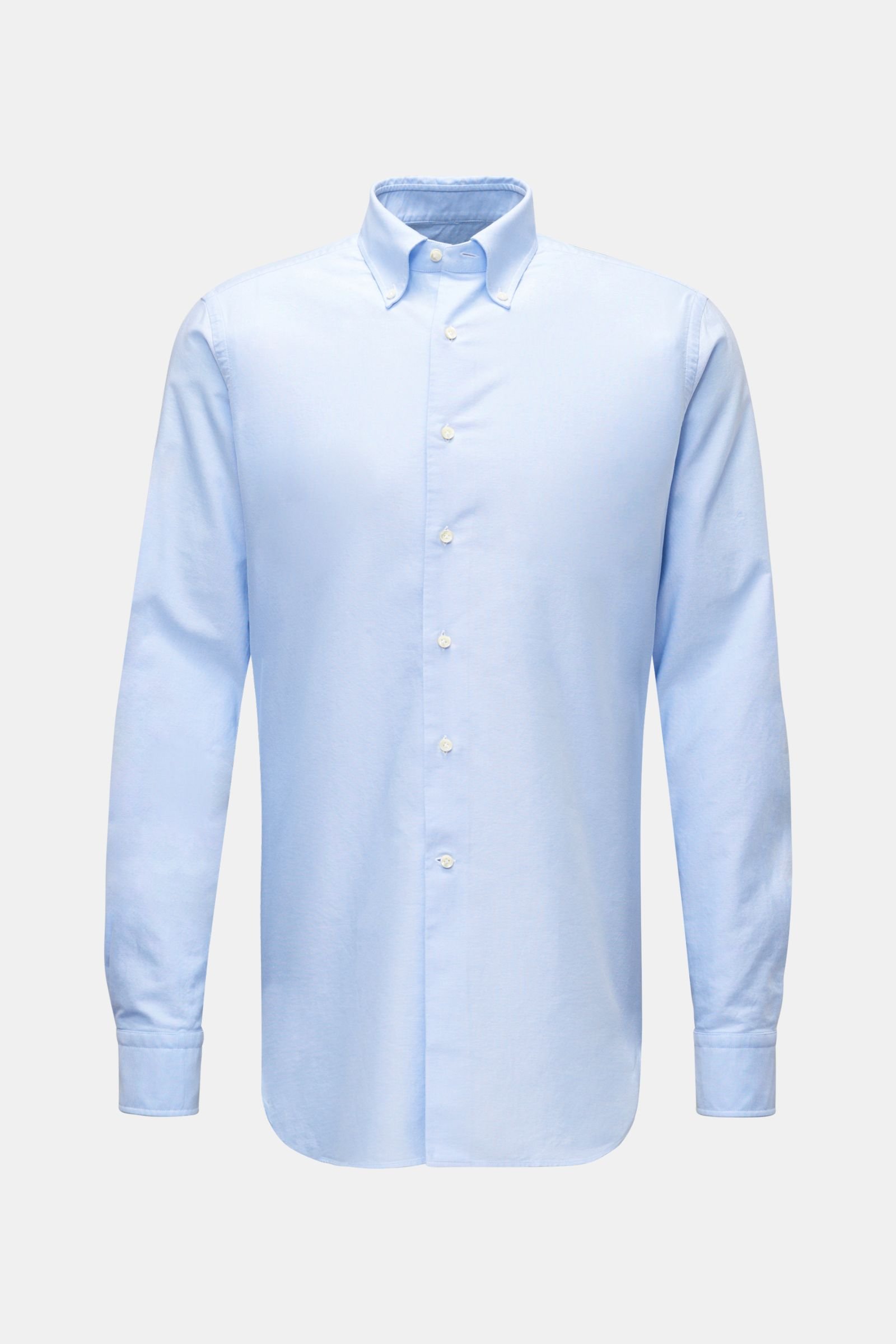 Oxford-Hemd Button-Down-Kragen hellblau