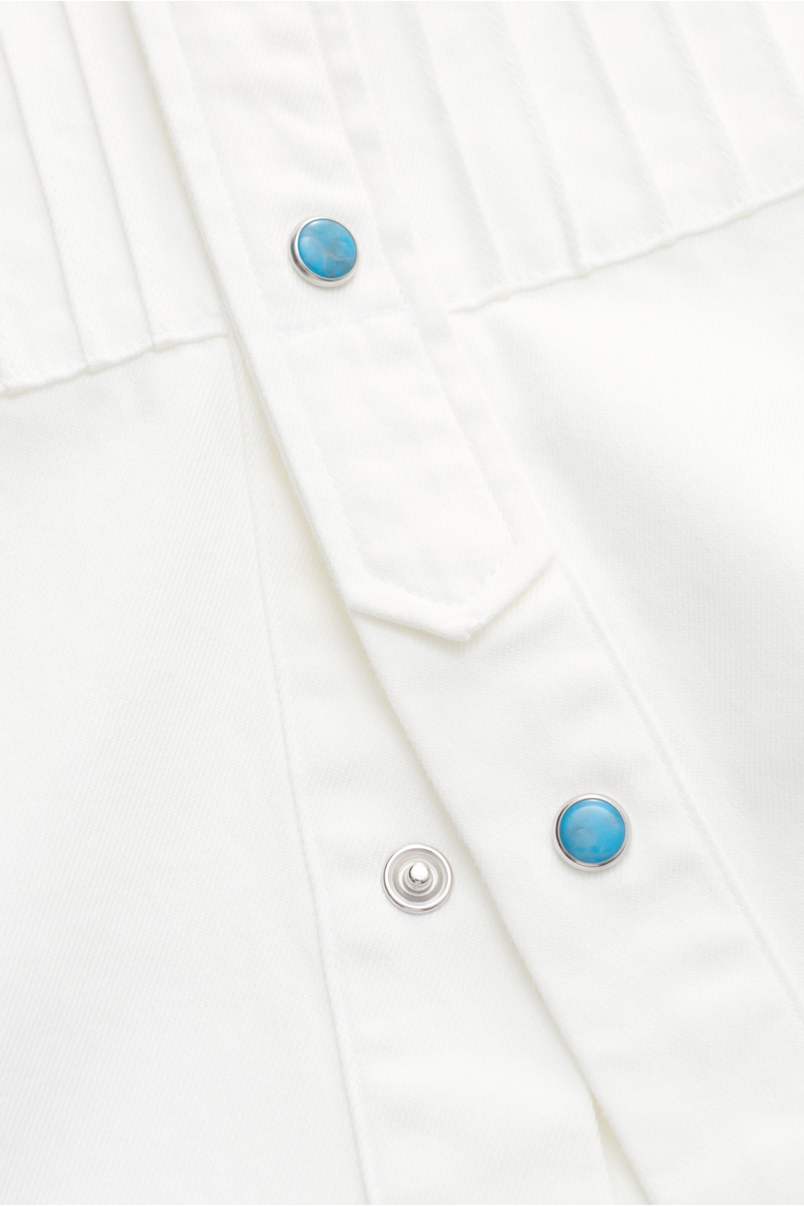 Ace Denim Casual shirt shark collar white