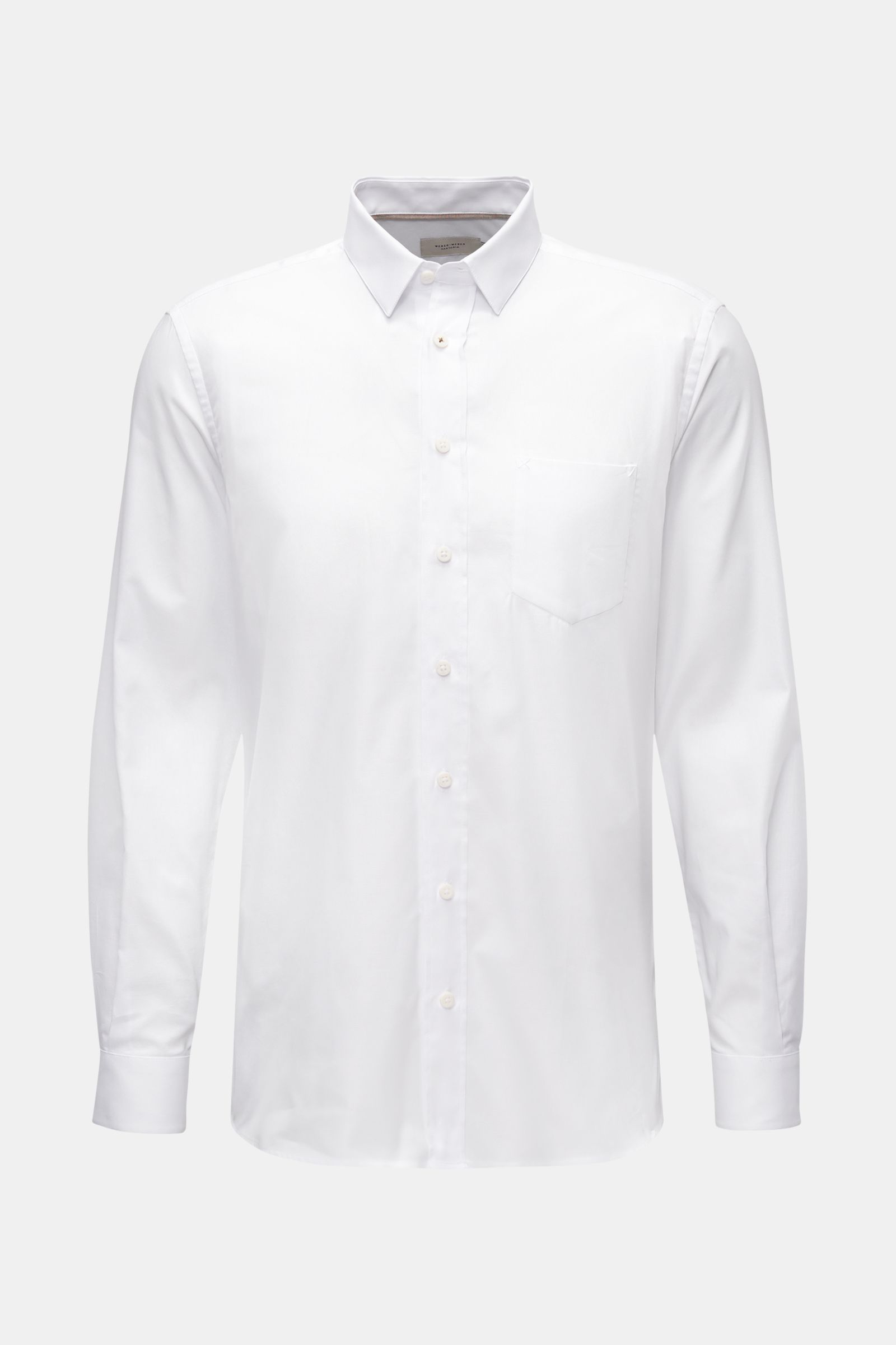 WEBER + WEBER Oxfordhemd 'Vintage Oxford Classic Shirt' schmaler Kragen weiß WEBER + WEBER Oxfordhemd 'Vintage Oxford Classic Shirt' schmaler Kragen weiß