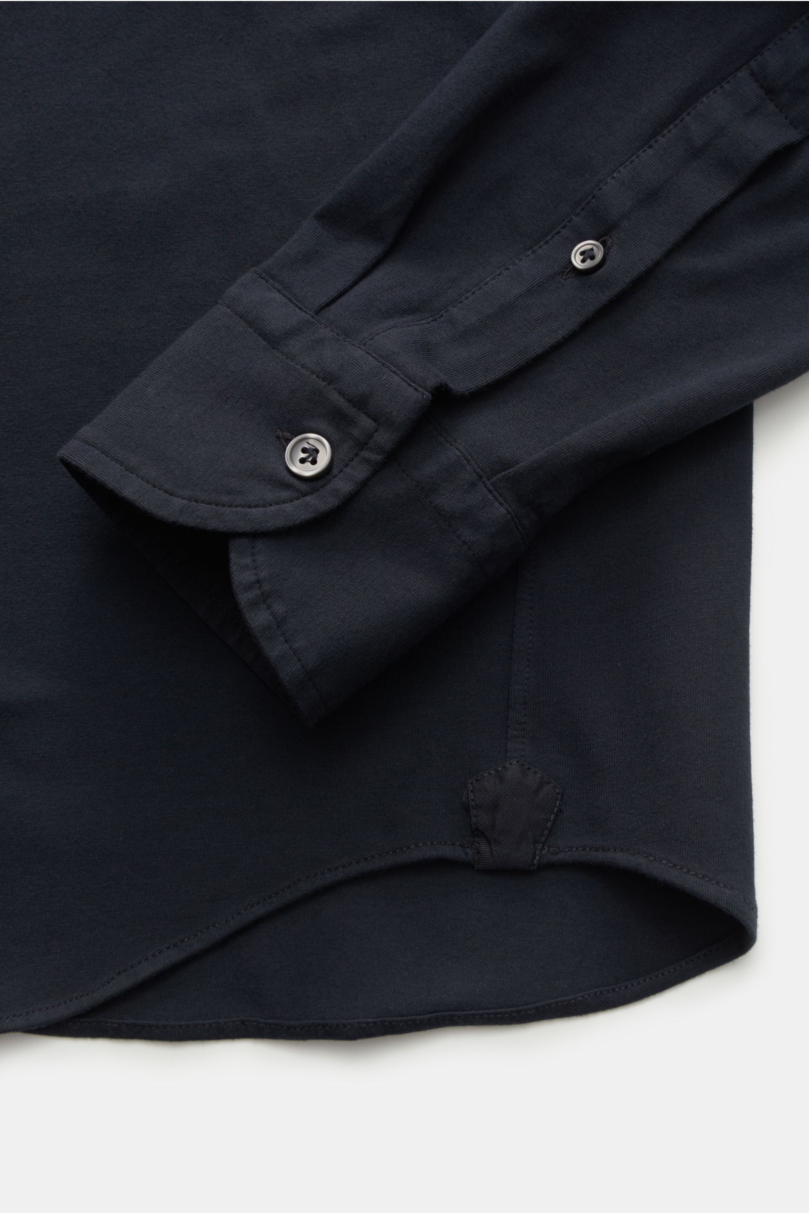 Sonrisa Jersey-Hemd Haifisch-Kragen navy