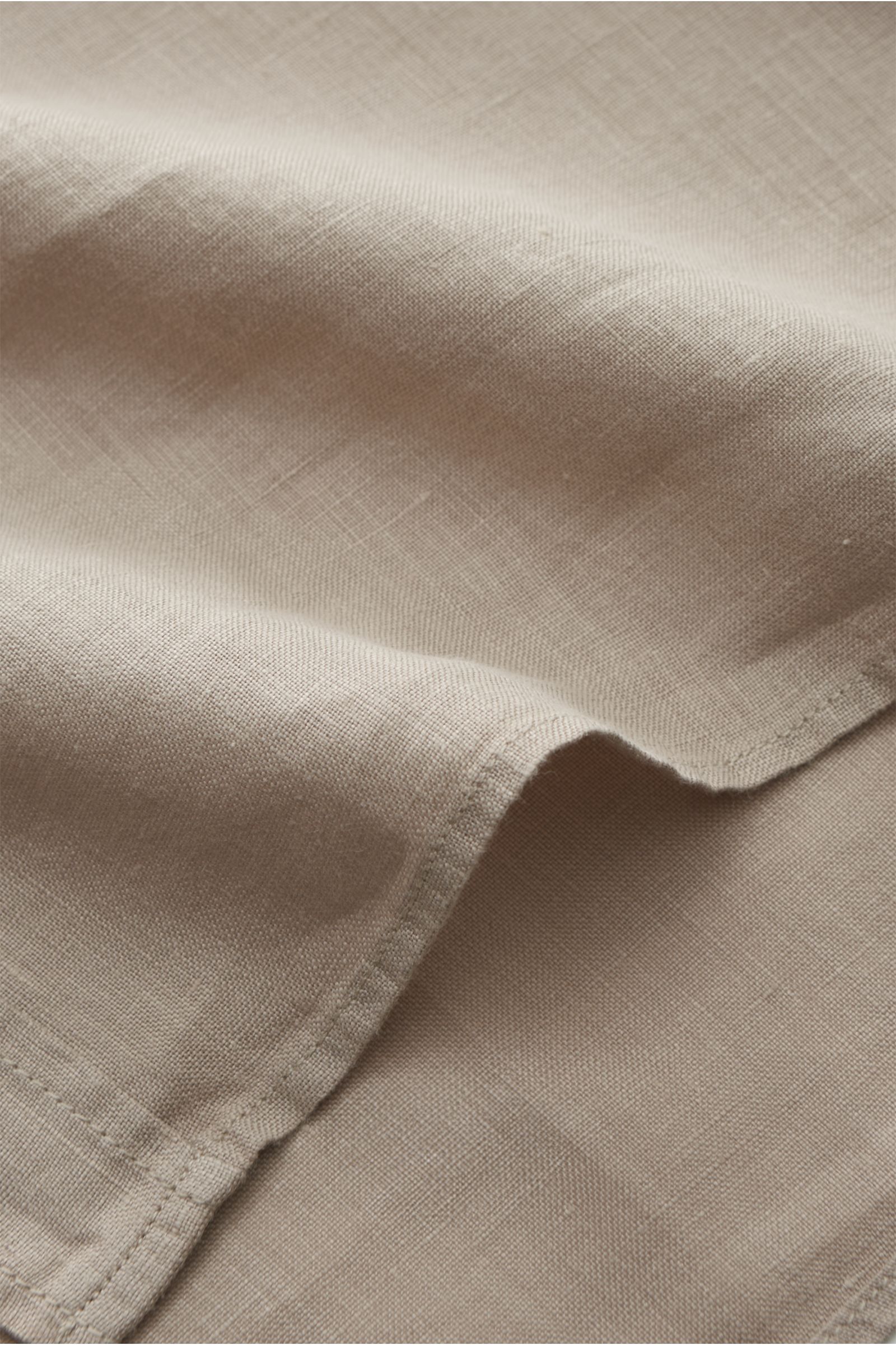 04651/ A trip in a bag Leinenhemd Kent-Kragen sand