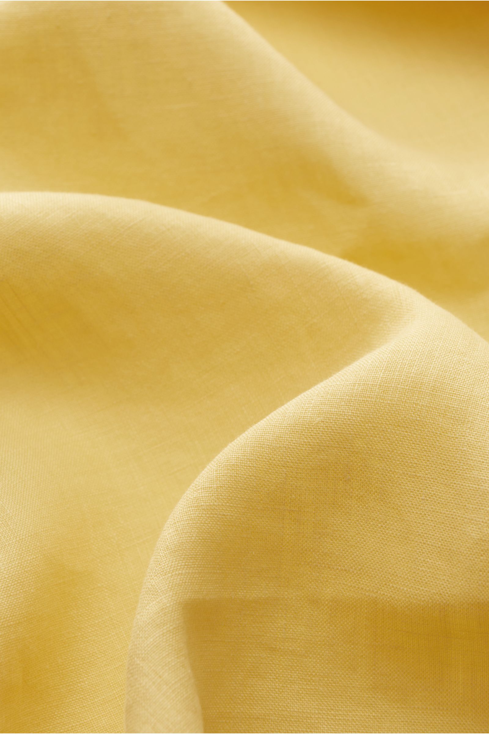 04651/ A trip in a bag Leinenhemd 'Linen Guru' Grandad-Kragen gelb