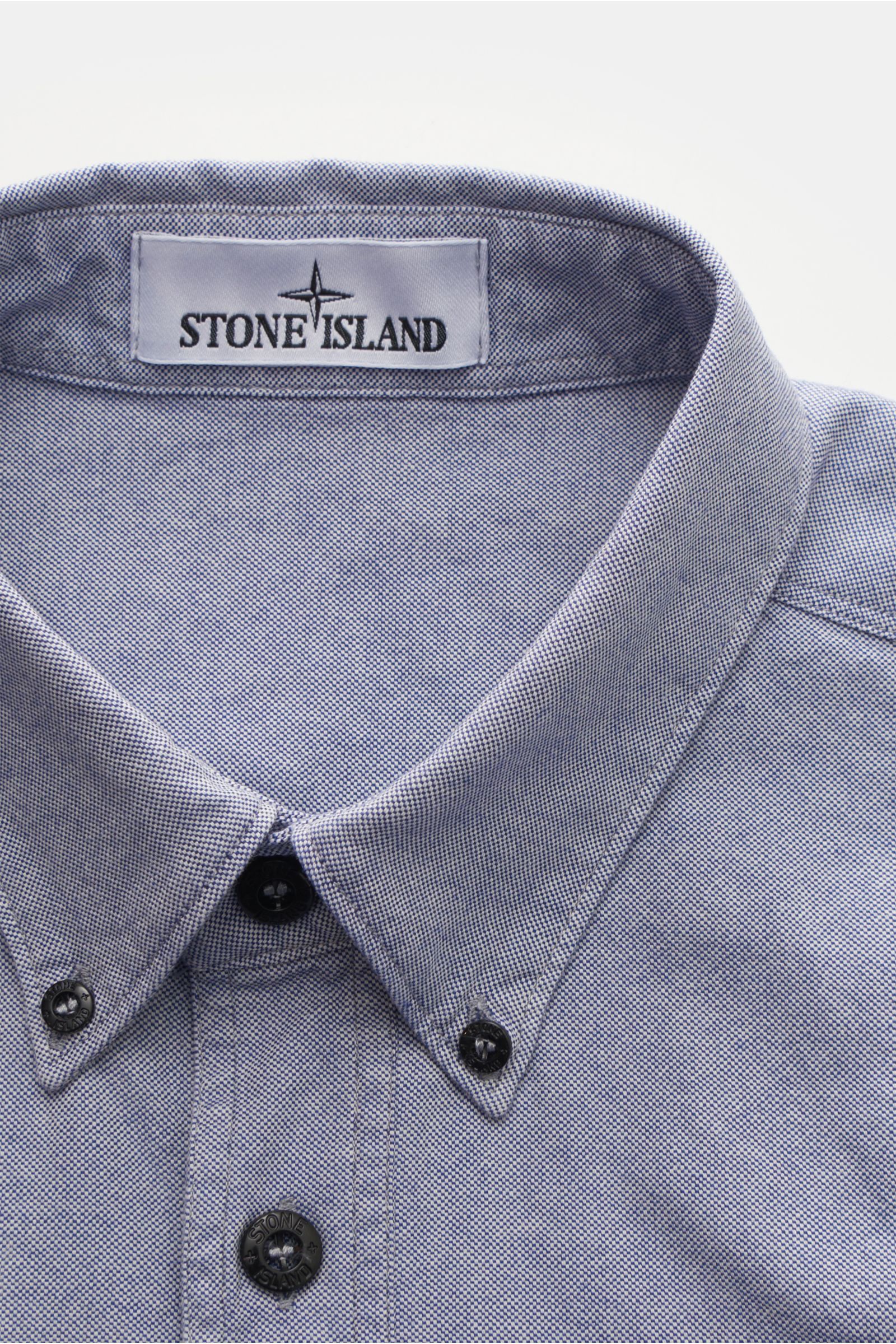 STONE ISLAND Oxford-Hemd Button-Down-Kragen blau/weiß | BRAUN Hamburg 