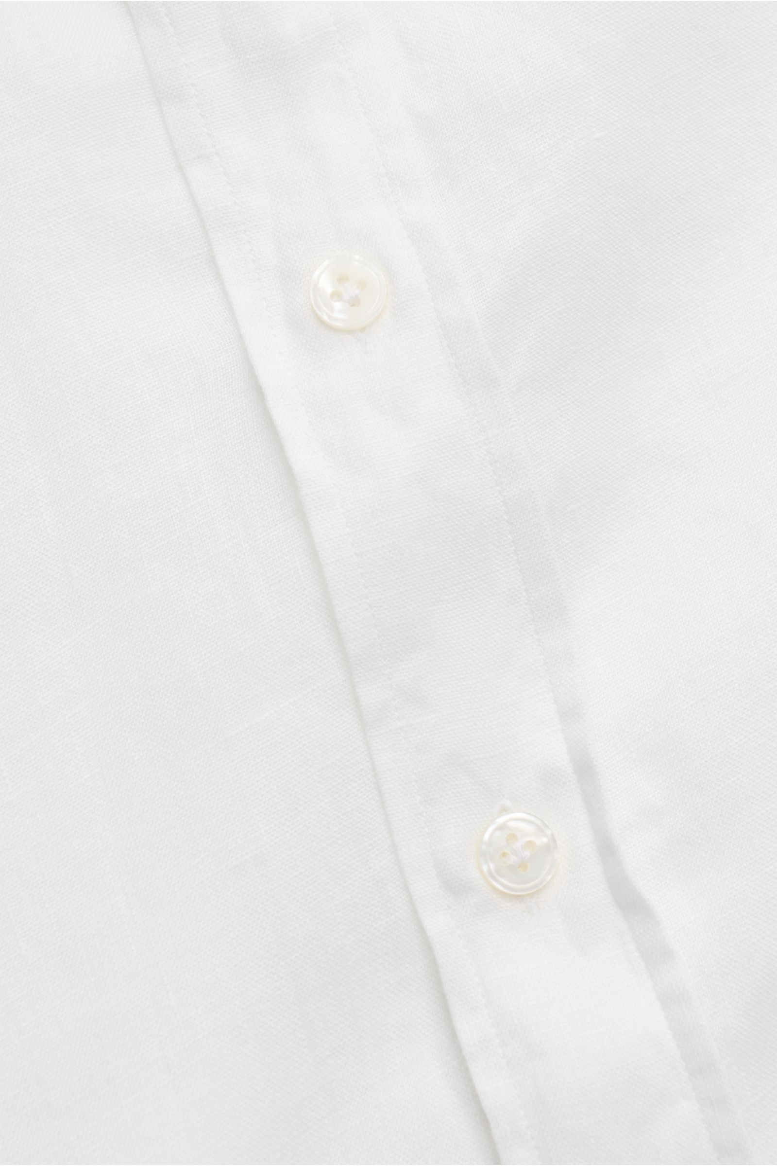 Lardini Linen shirt 'Eqberto' button-down collar off-white