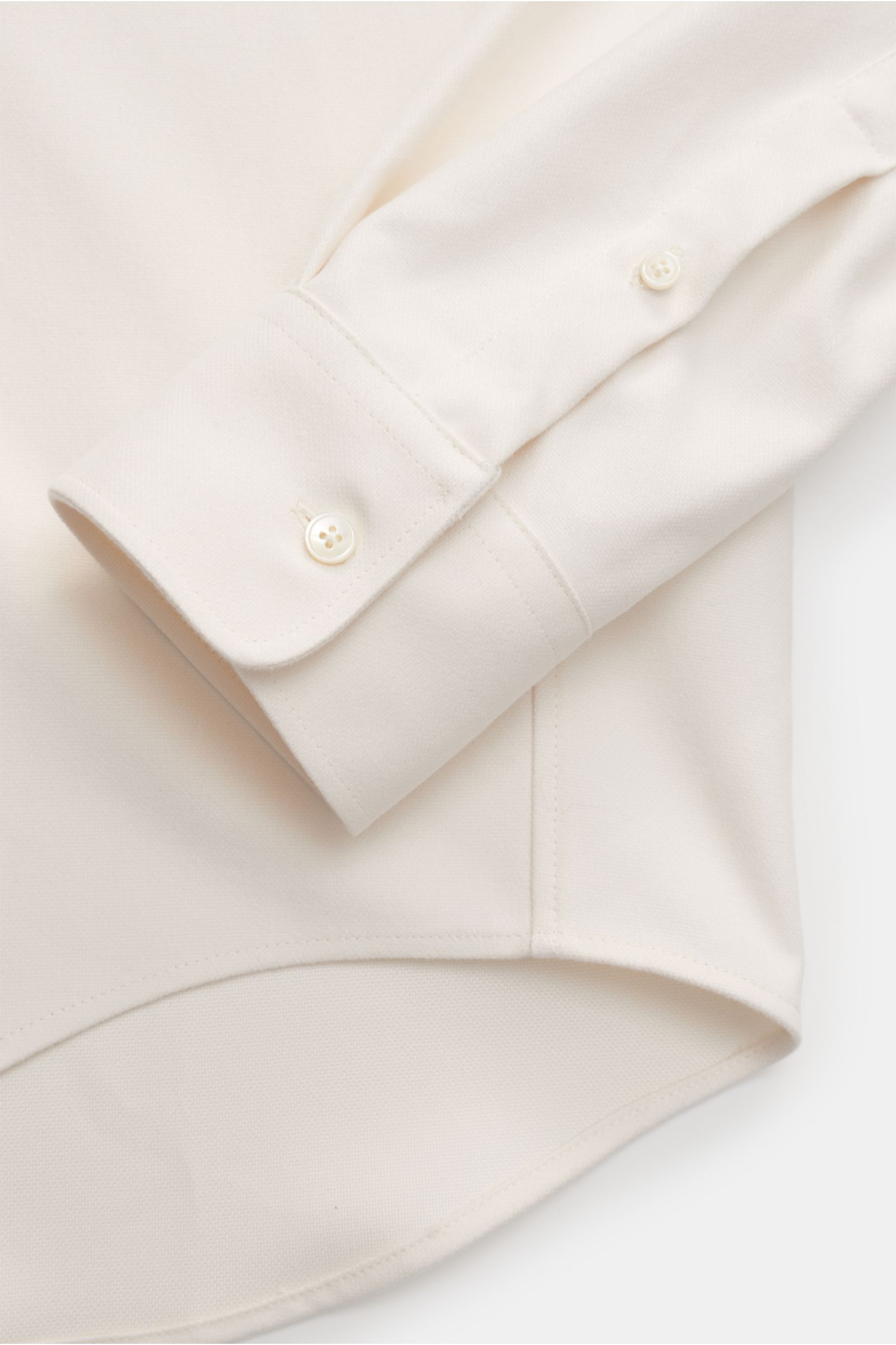 Ami Paris Flannel shirt button-down collar off-white