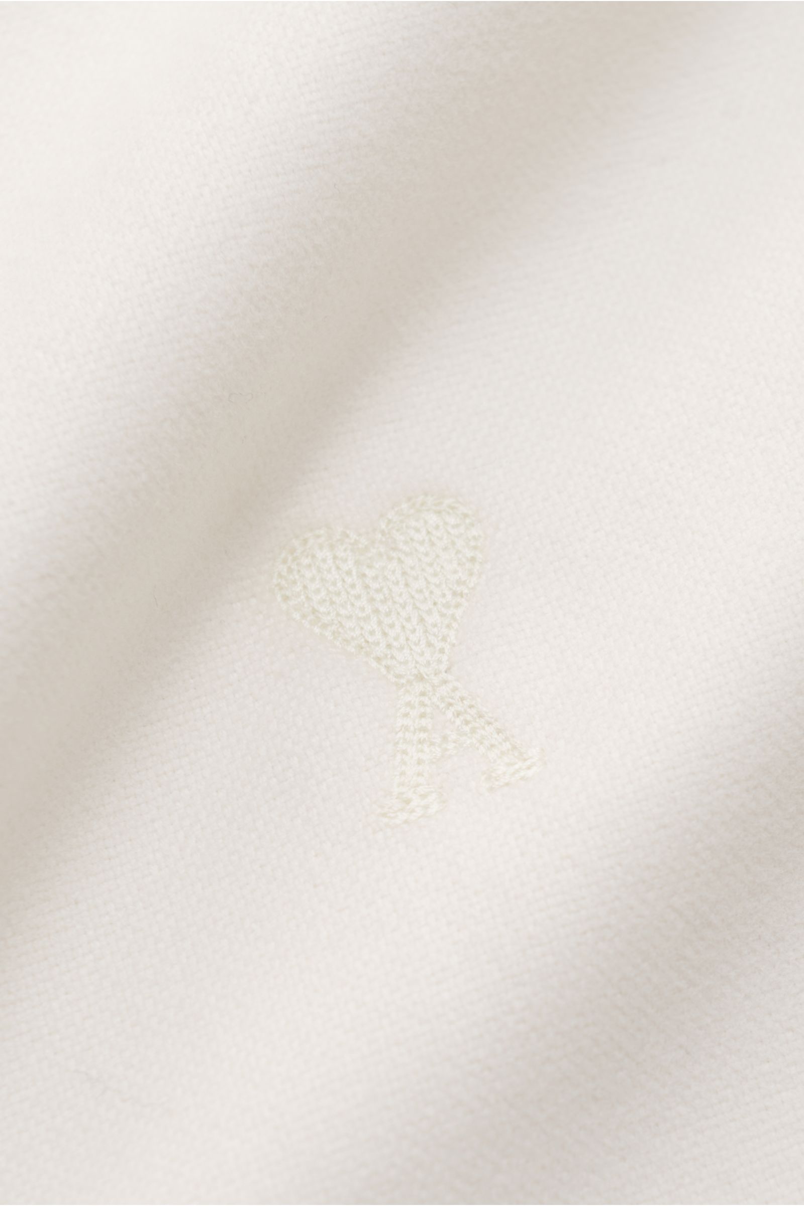 Ami Paris Flannel shirt button-down collar off-white