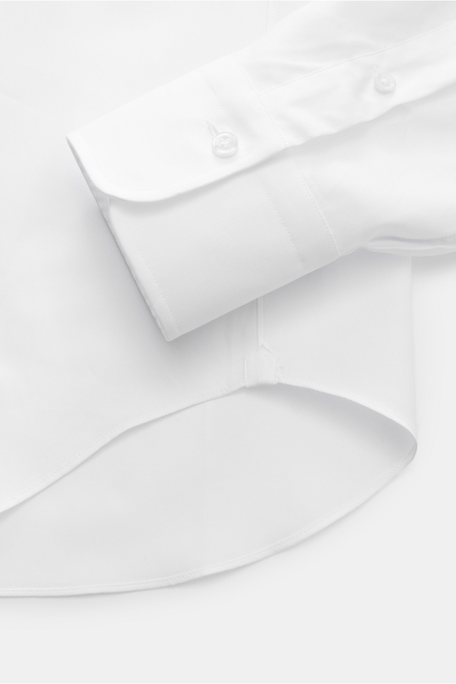 Gherardi Oxford-Hemd Button-Down-Kragen weiß