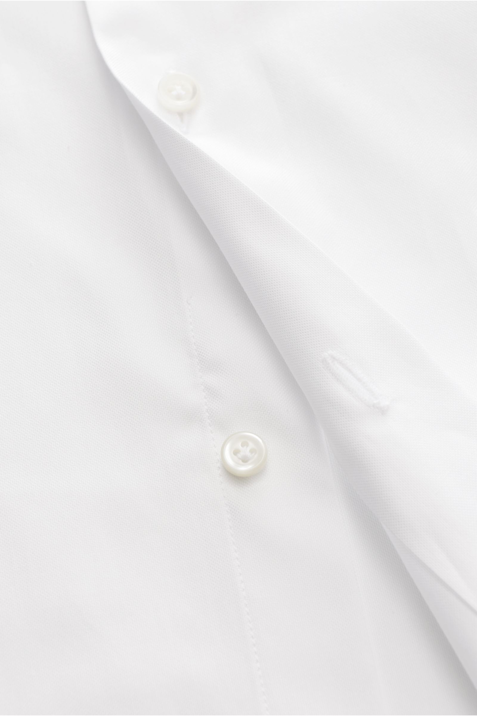 Gherardi Oxford-Hemd Button-Down-Kragen weiß