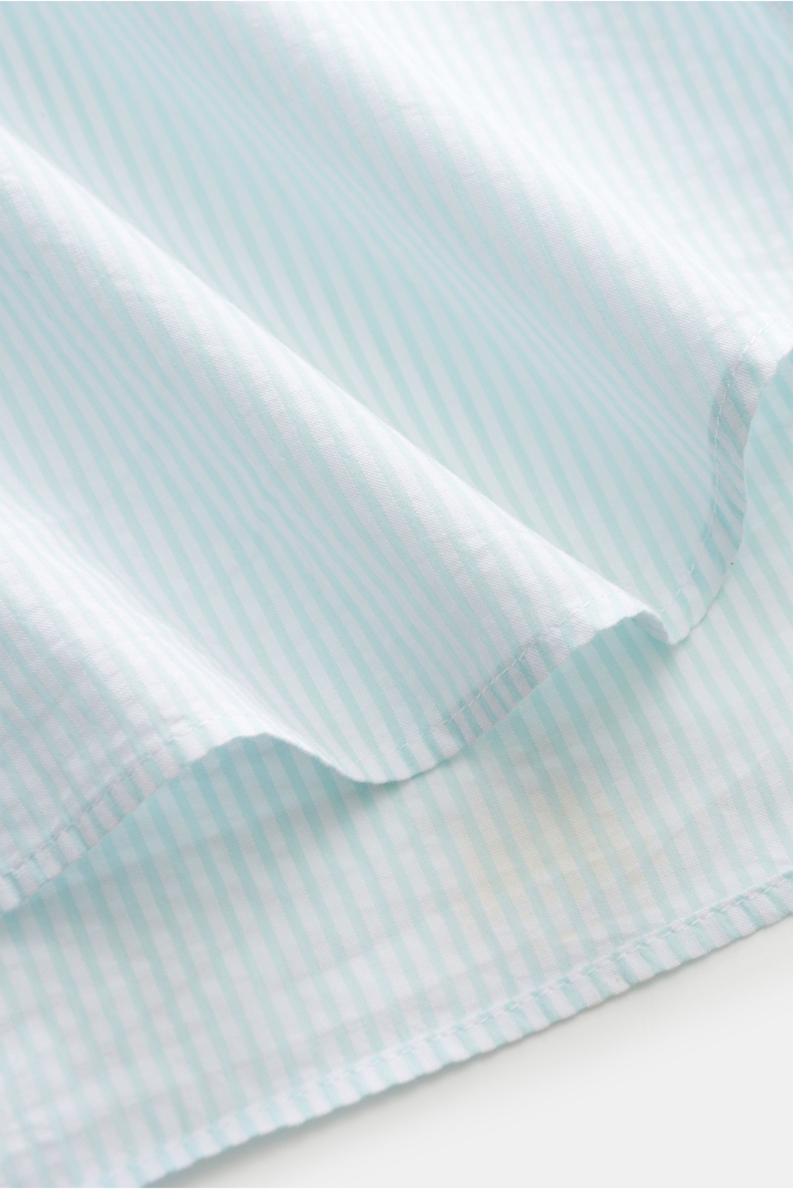 von Braun Casual shirt shark collar mint green/white striped