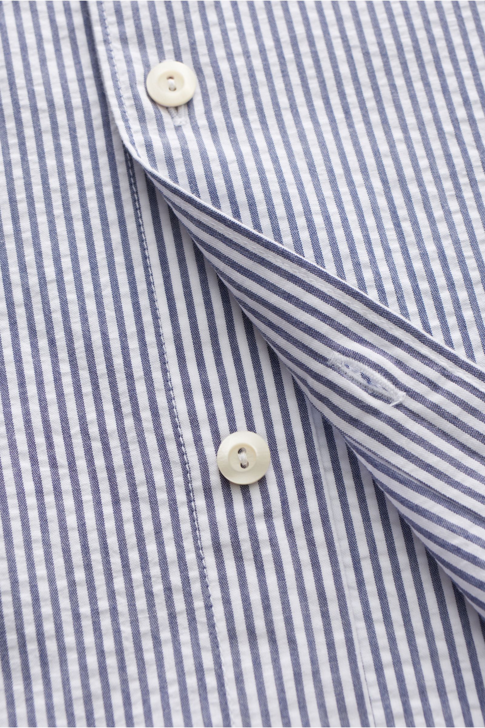 von Braun Casual shirt shark collar dark blue/white striped