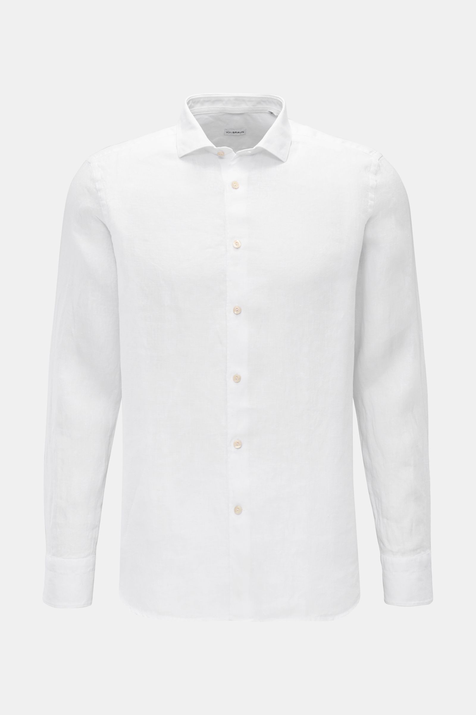 von Braun Casual Hemd Haifisch-Kragen weiß