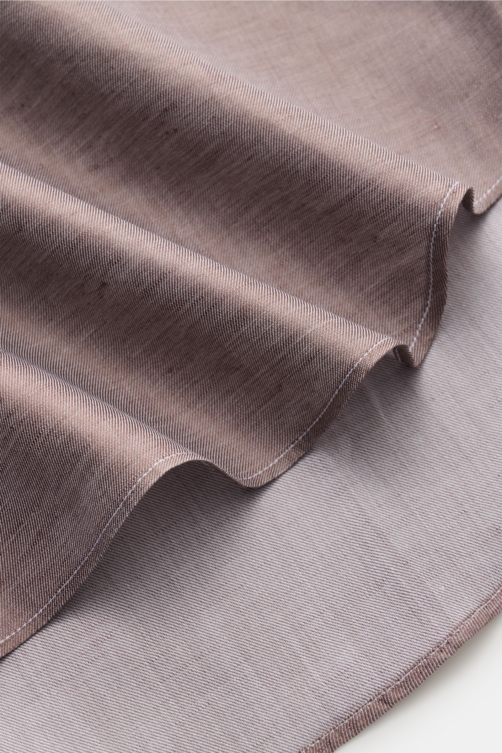 Gherardi Casual Hemd Haifisch-Kragen graubraun