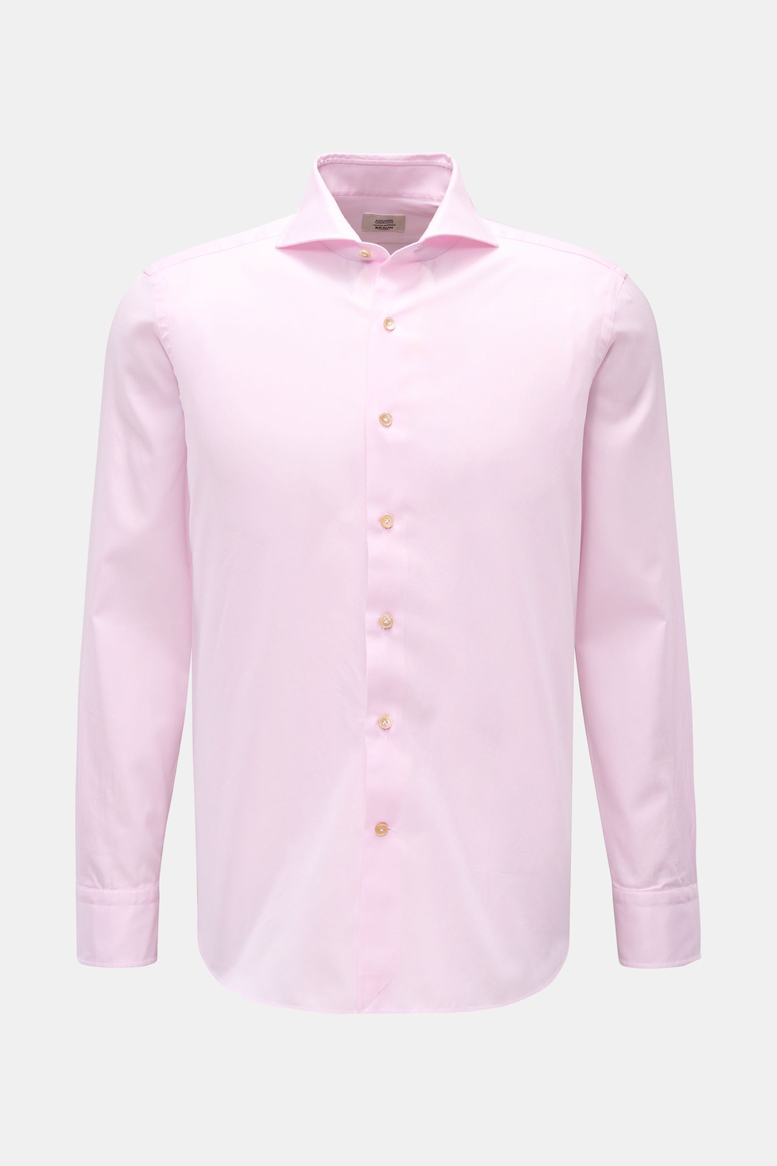 Gherardi Casual shirt shark collar rose