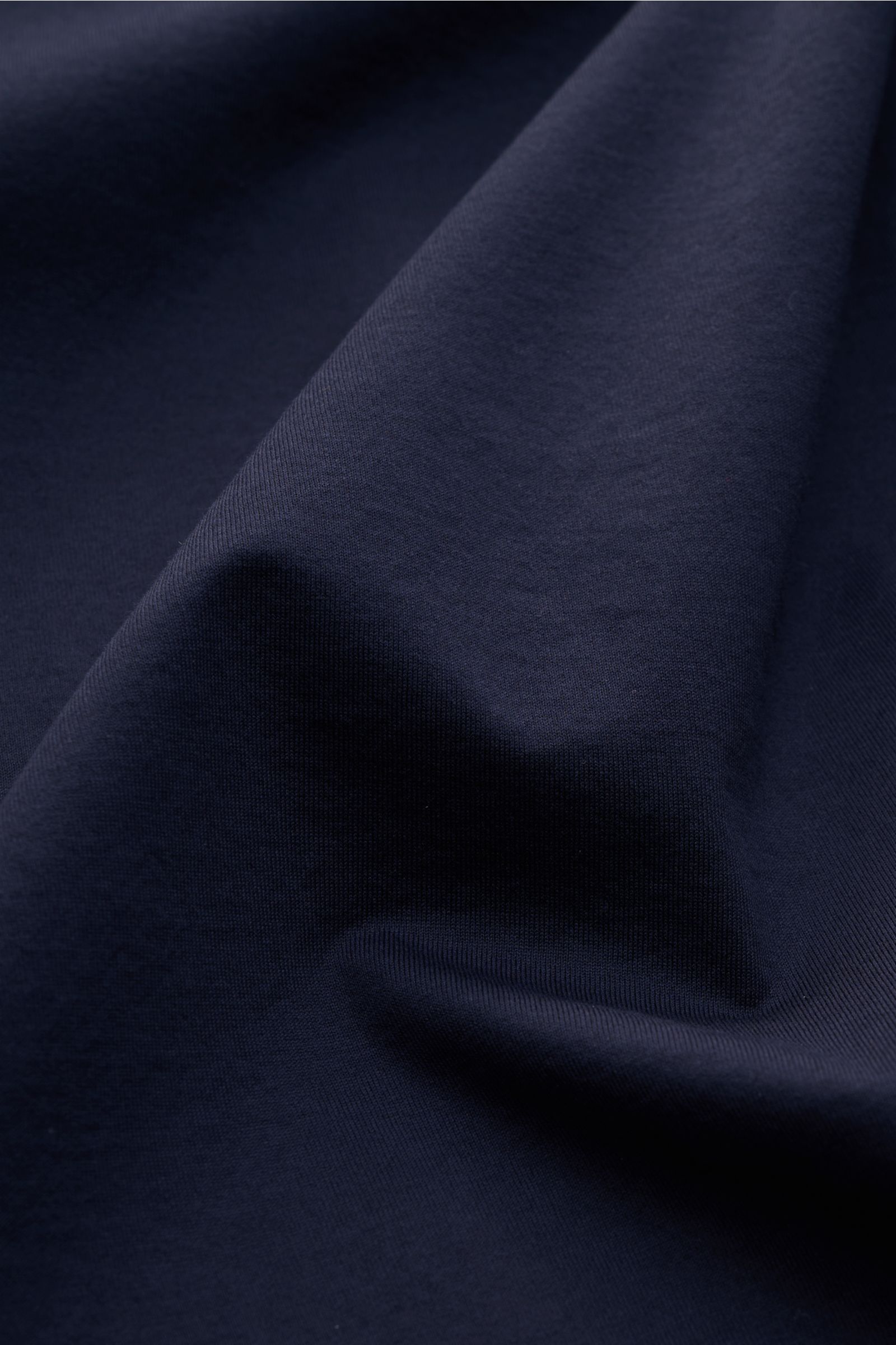 Guglielminotti Jersey-Hemd Haifisch-Kragen navy