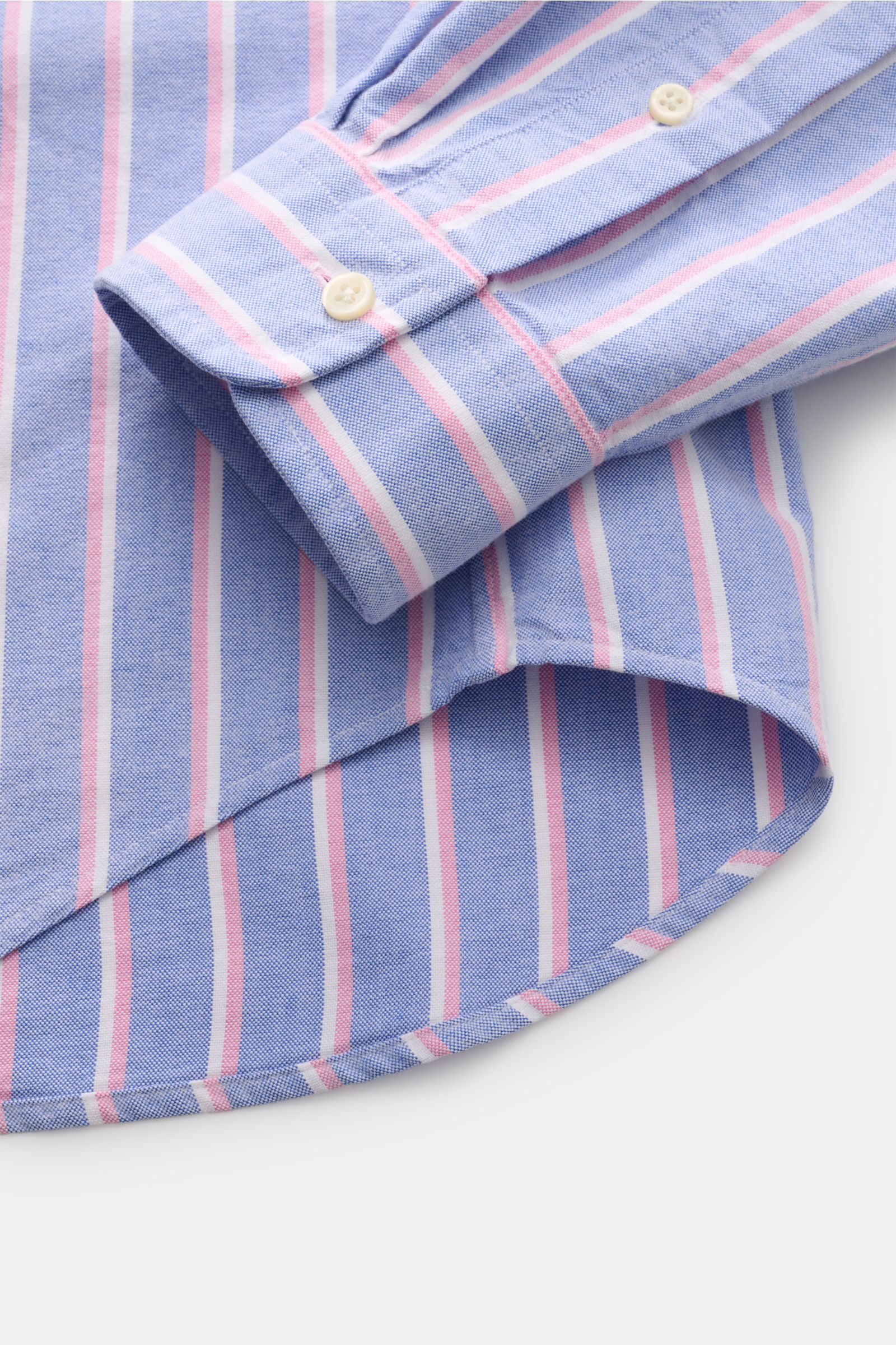 Polo Ralph Lauren Oxfordhemd Button-Down-Kragen hellblau/weiß/rosé gestreift Polo Ralph Lauren Oxfordhemd Button-Down-Kragen hellblau/weiß/rosé gestreift