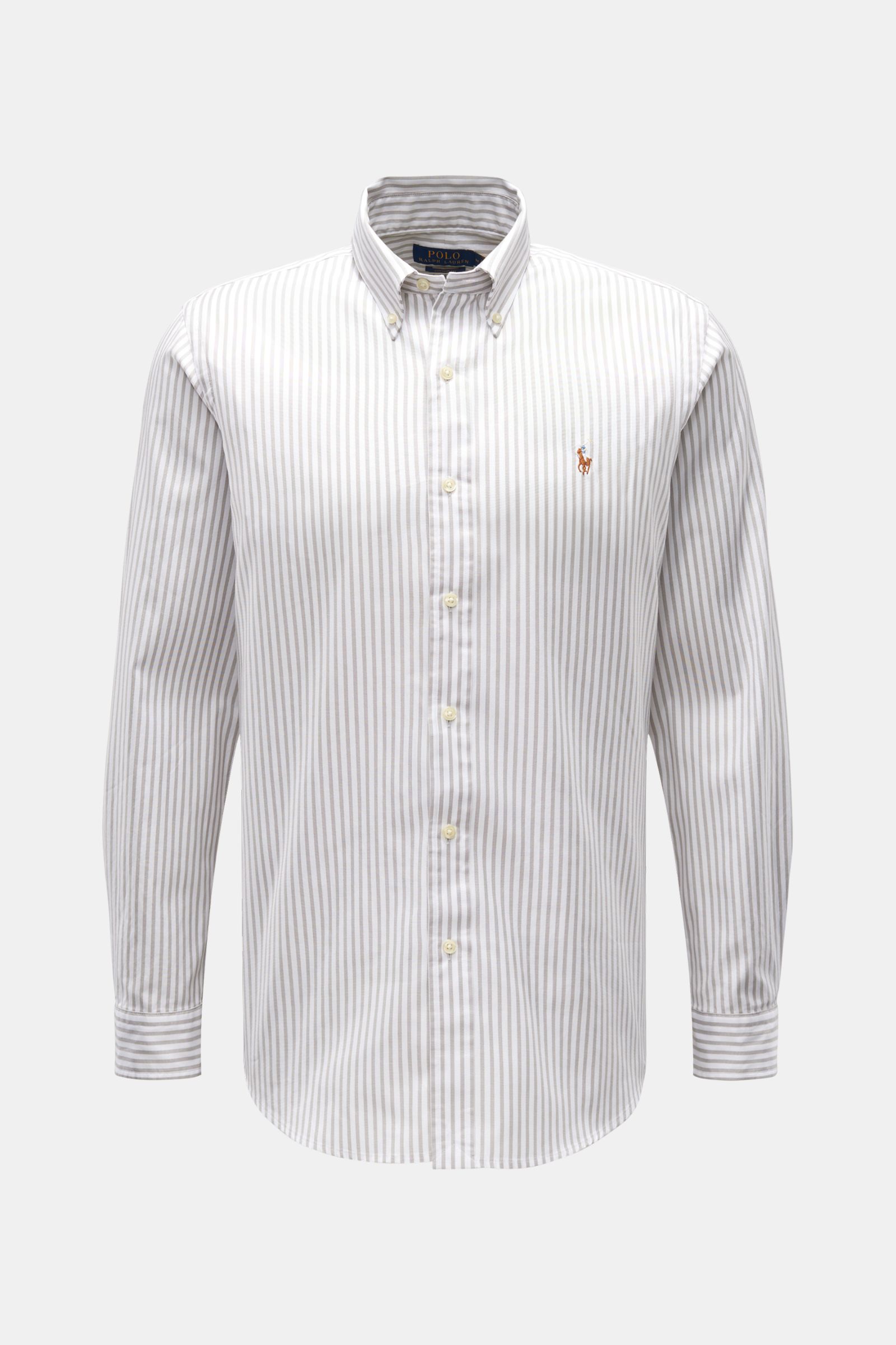 Polo ralph lauren striped oxford shirt 2025