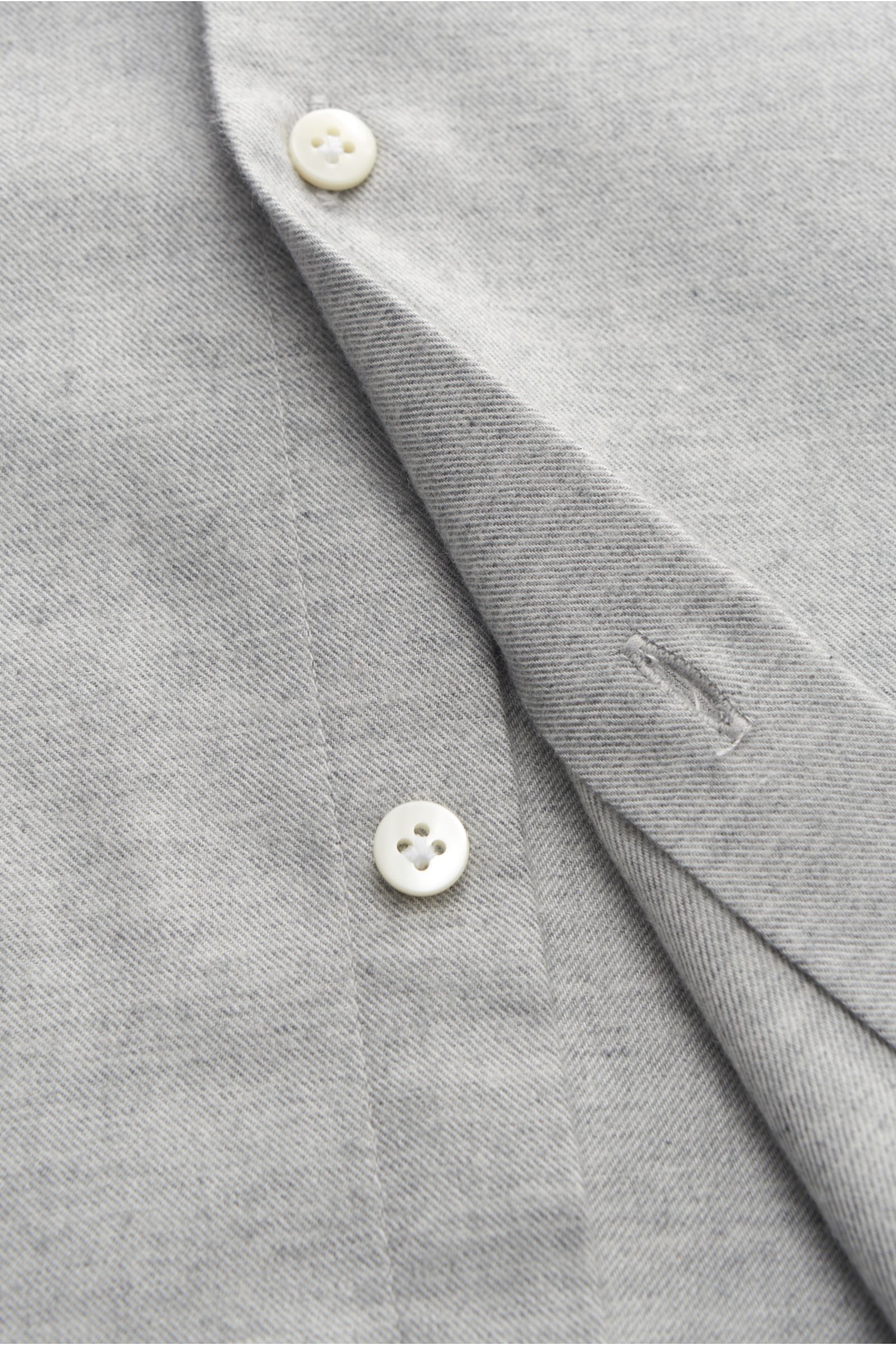 von Braun Casual Hemd Haifisch-Kragen grau meliert