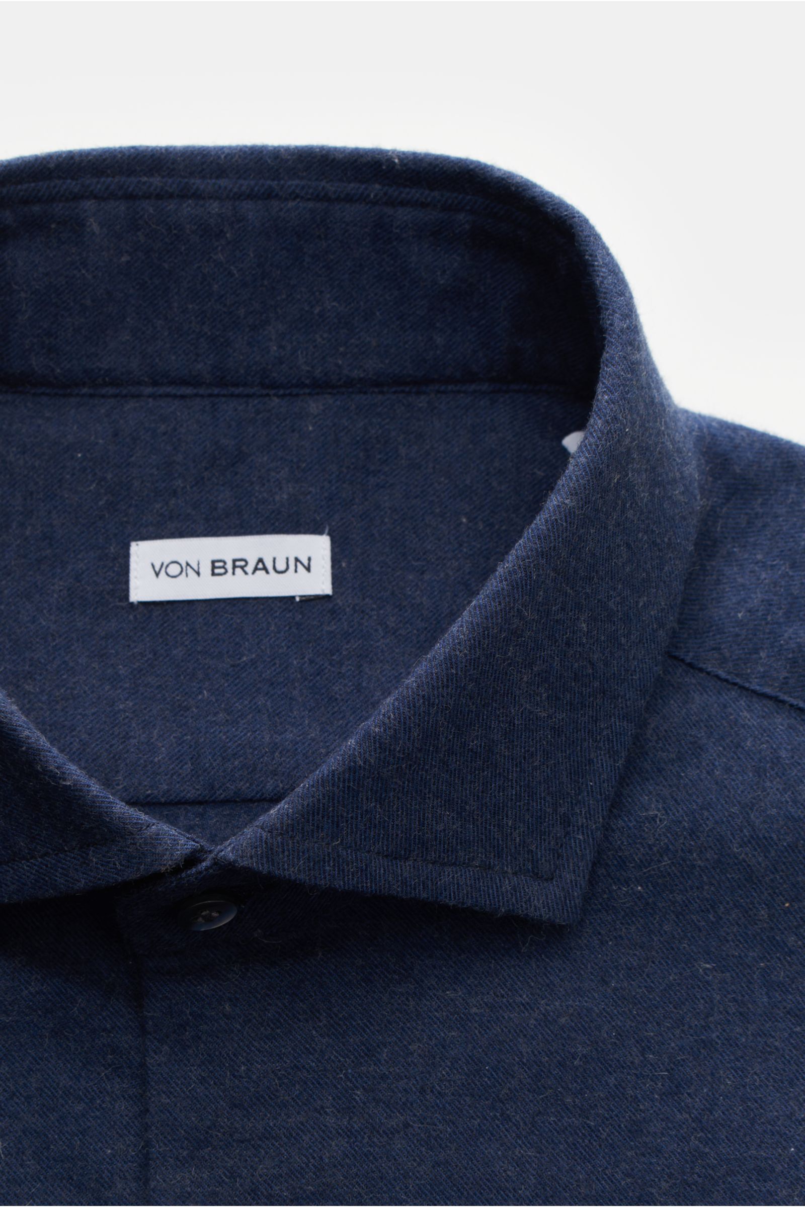 von Braun Casual shirt shark collar navy