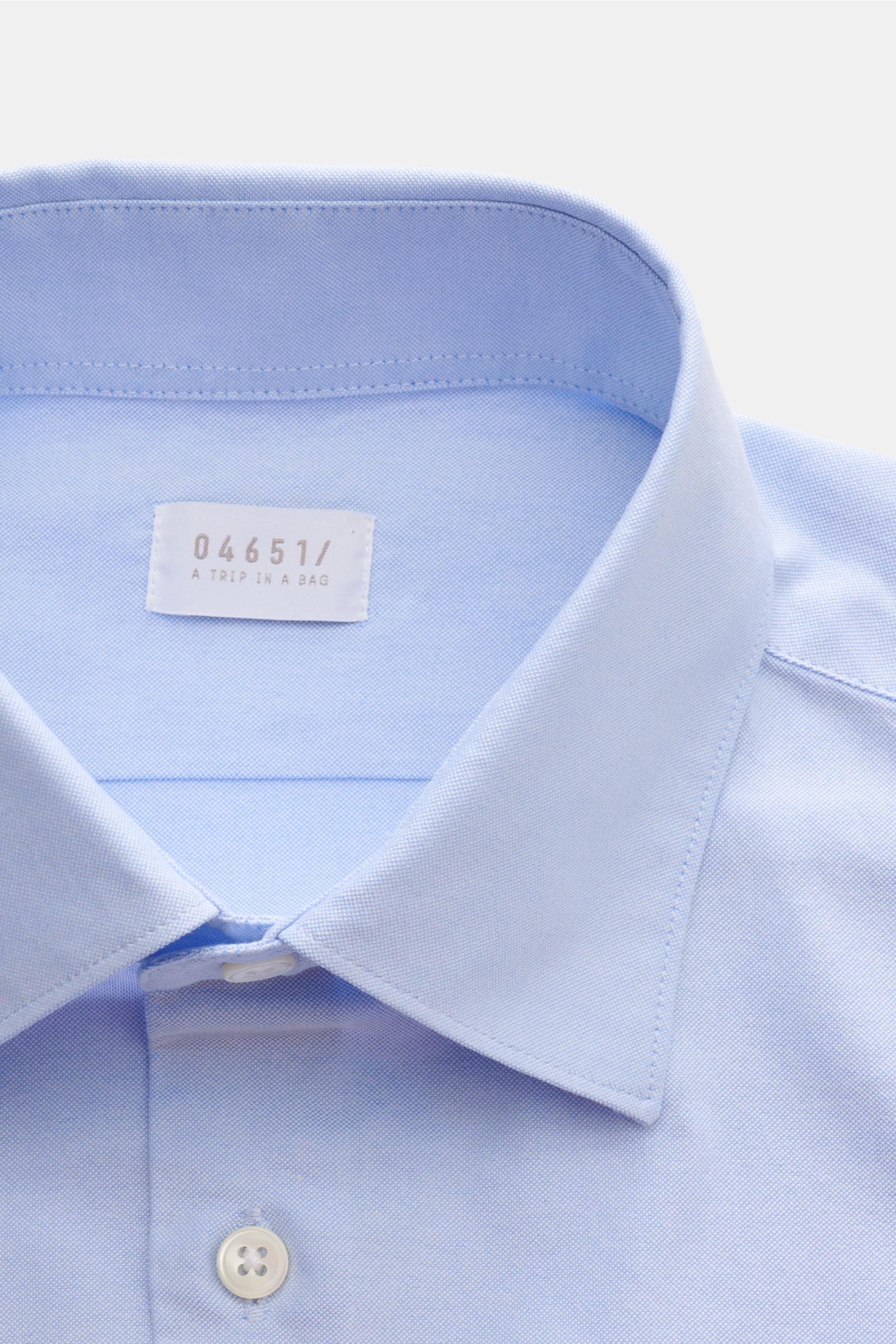 04651/ A trip in a bag Oxford-Hemd Kent-Kragen hellblau