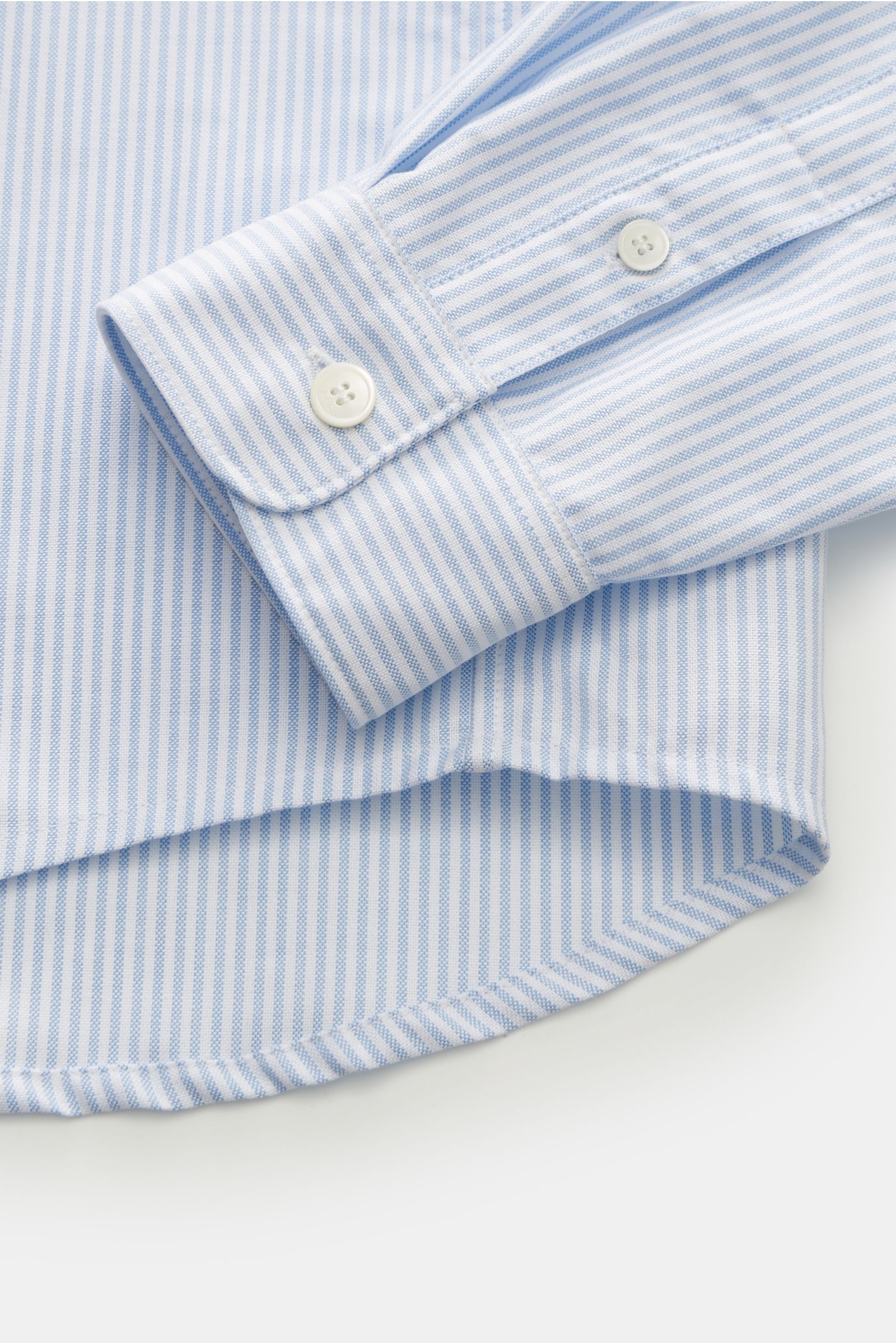 A.P.C. Oxford-Hemd 'Greg' Button-Down-Kragen hellblau/weiß gestreift