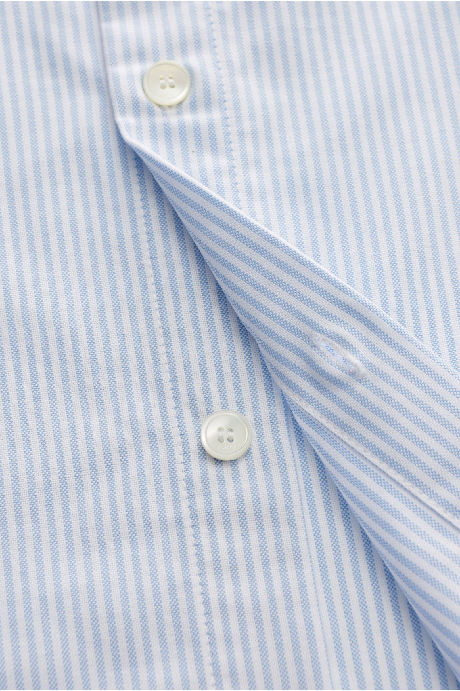A.P.C. Oxford-Hemd 'Greg' Button-Down-Kragen hellblau/weiß gestreift