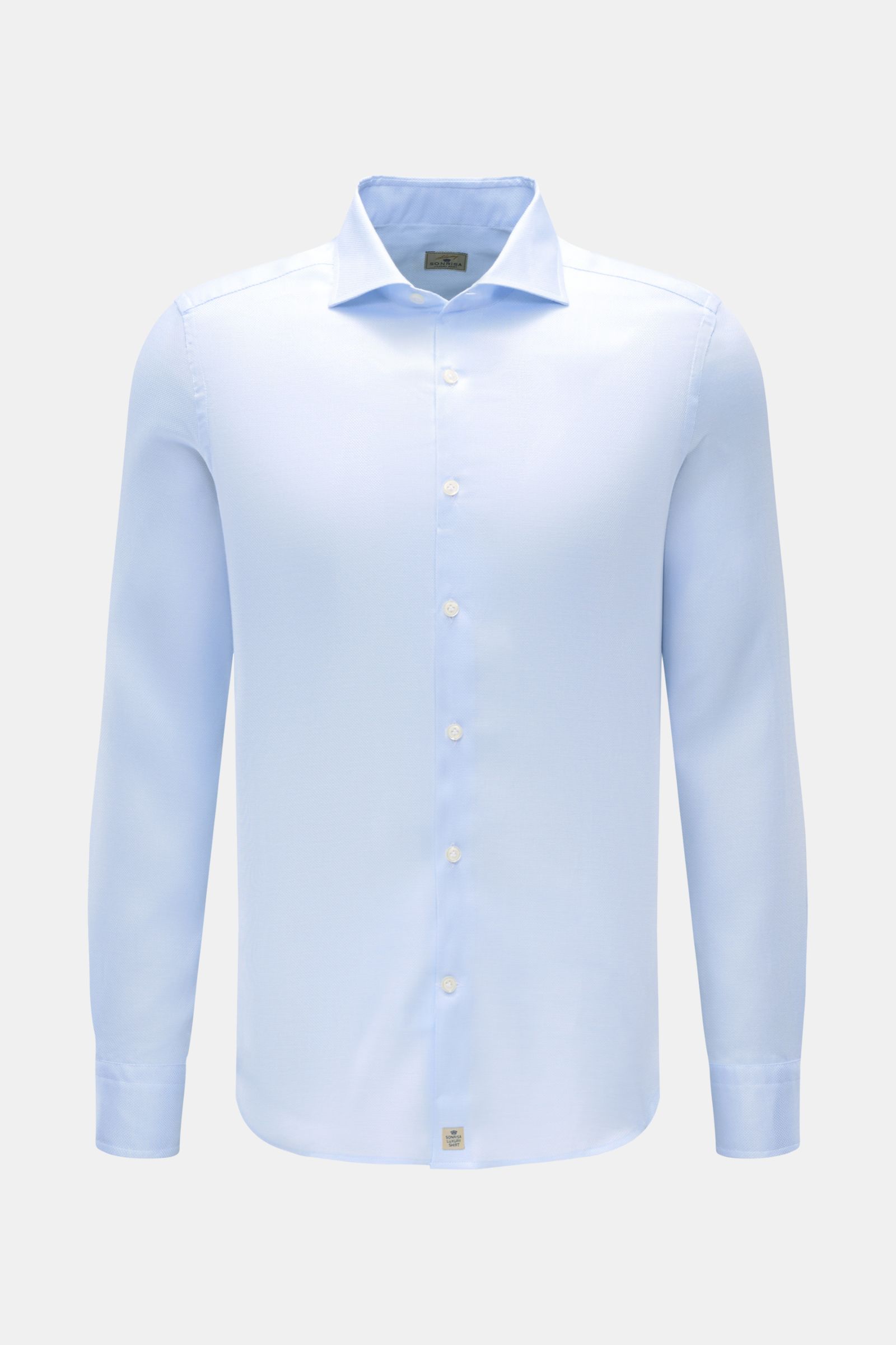 Sonrisa Casual Hemd Haifisch-Kragen hellblau