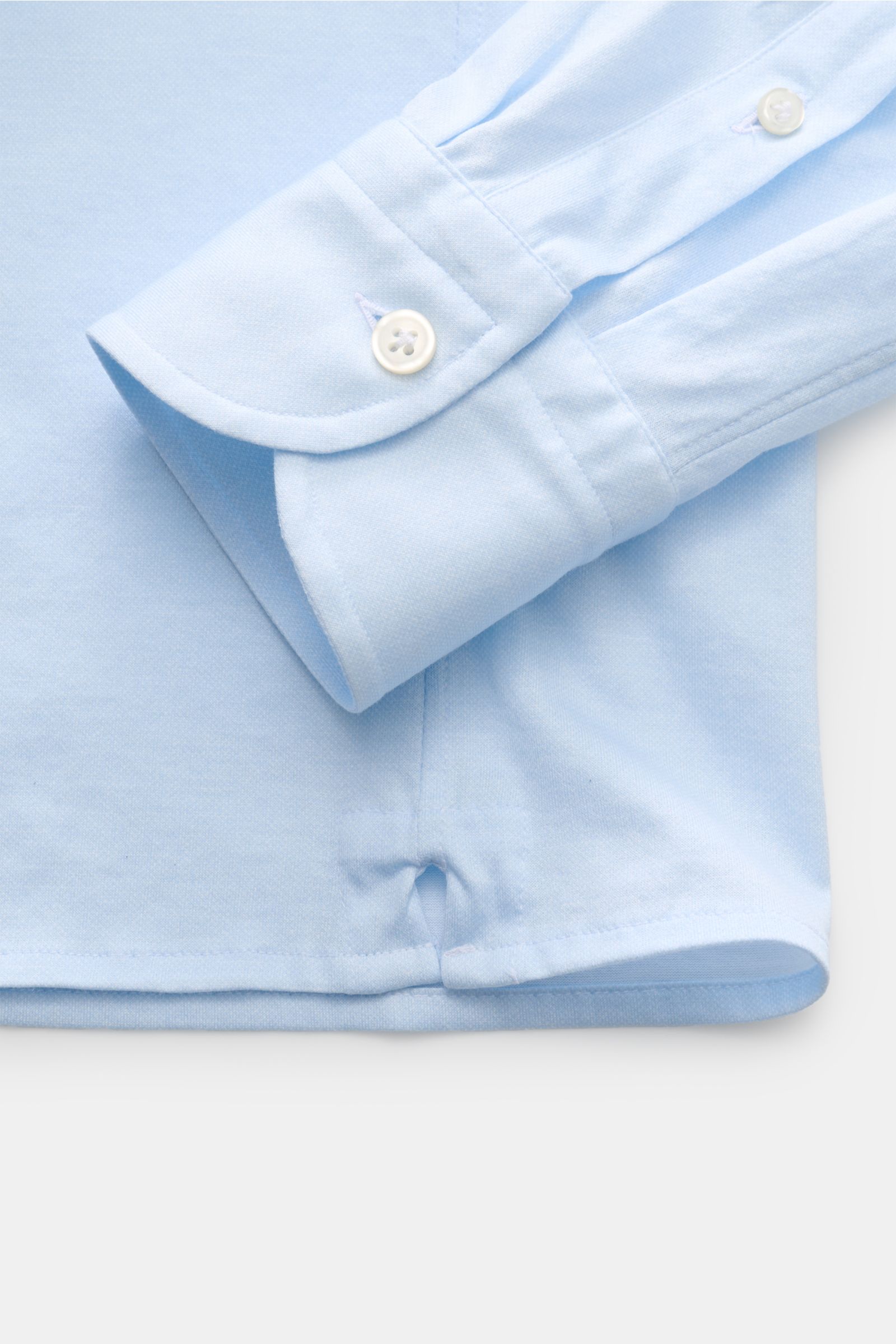 Sonrisa Popover shirt shark collar light blue