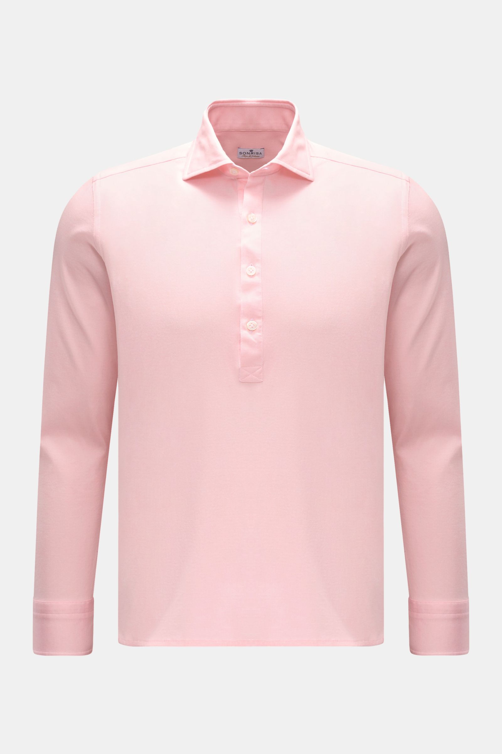 Sonrisa Popover shirt shark collar rose