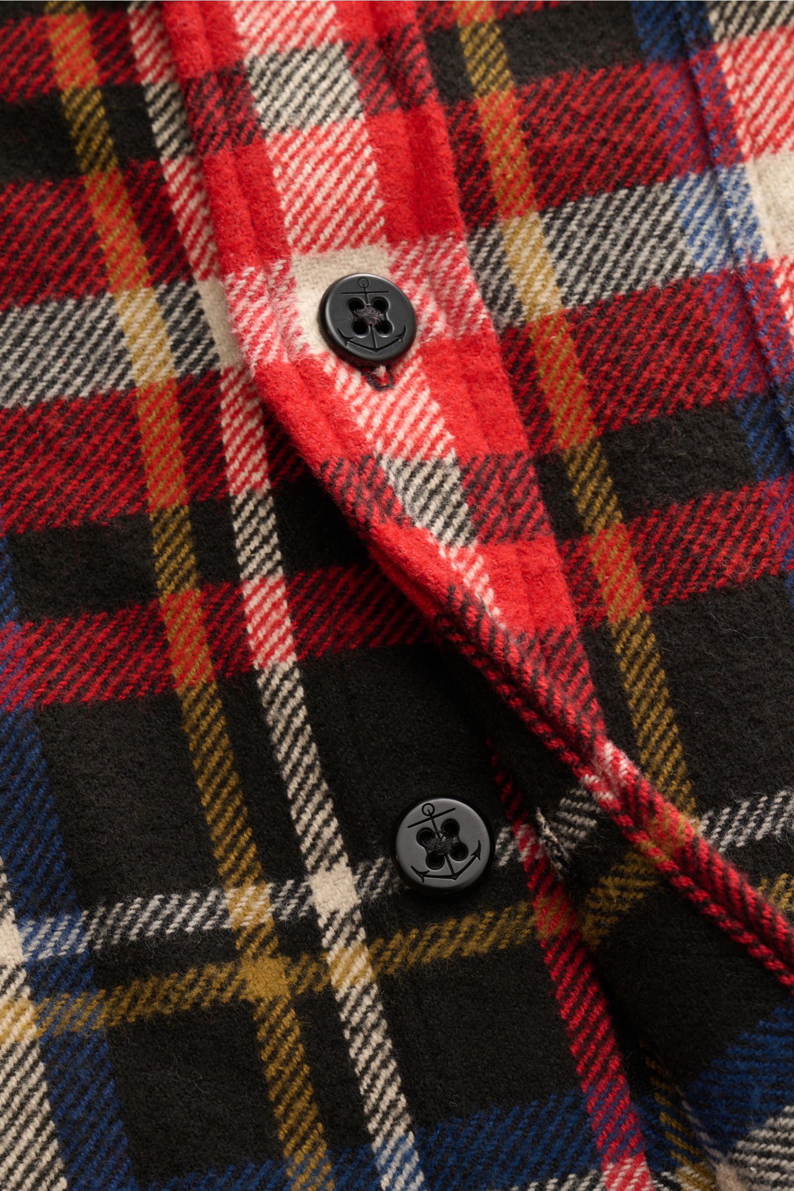 Polo Ralph Lauren Flanellhemd Kent-Kragen beige/rot/dunkelblau kariert