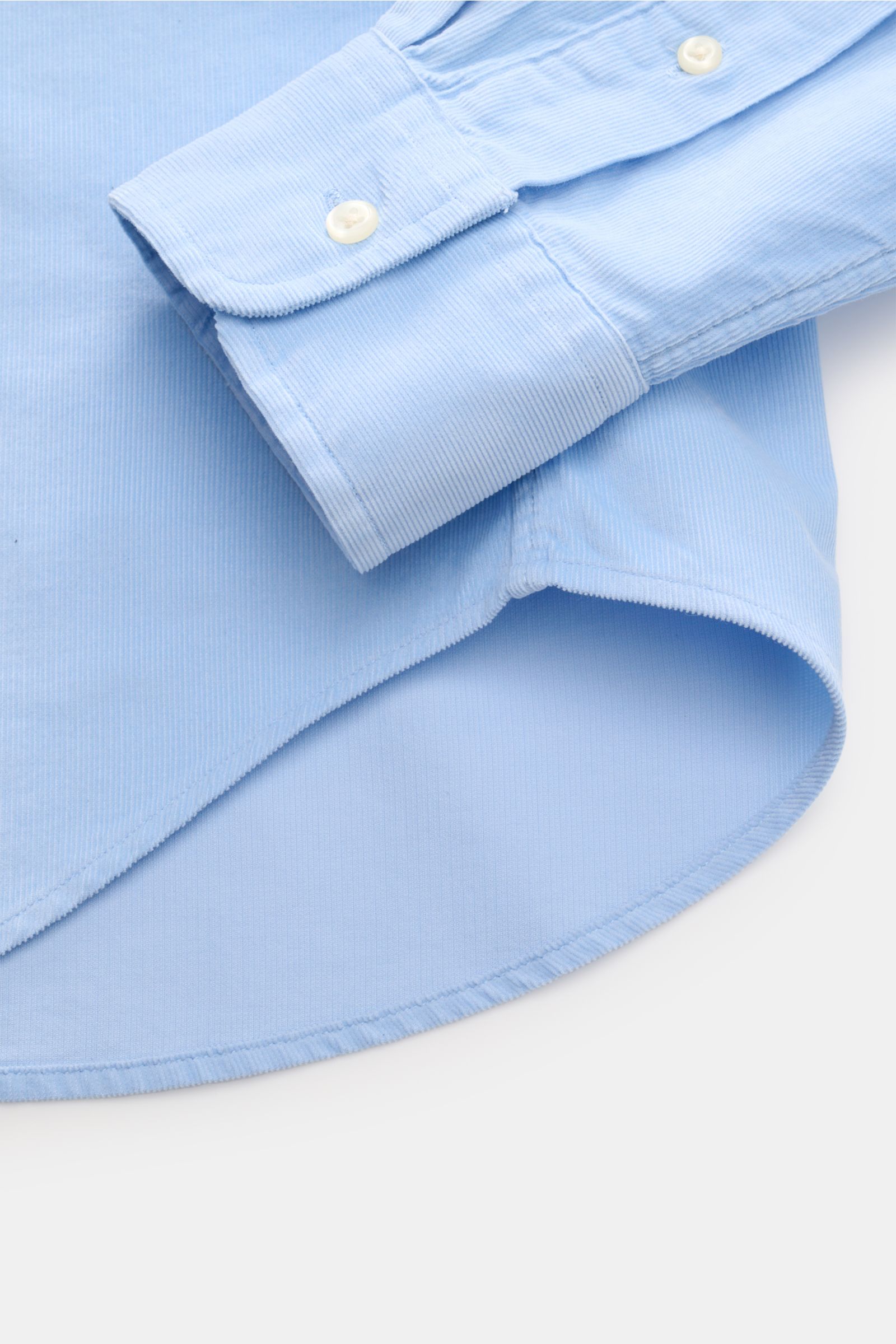 Polo Ralph Lauren Cordhemd Haifisch-Kragen hellblau