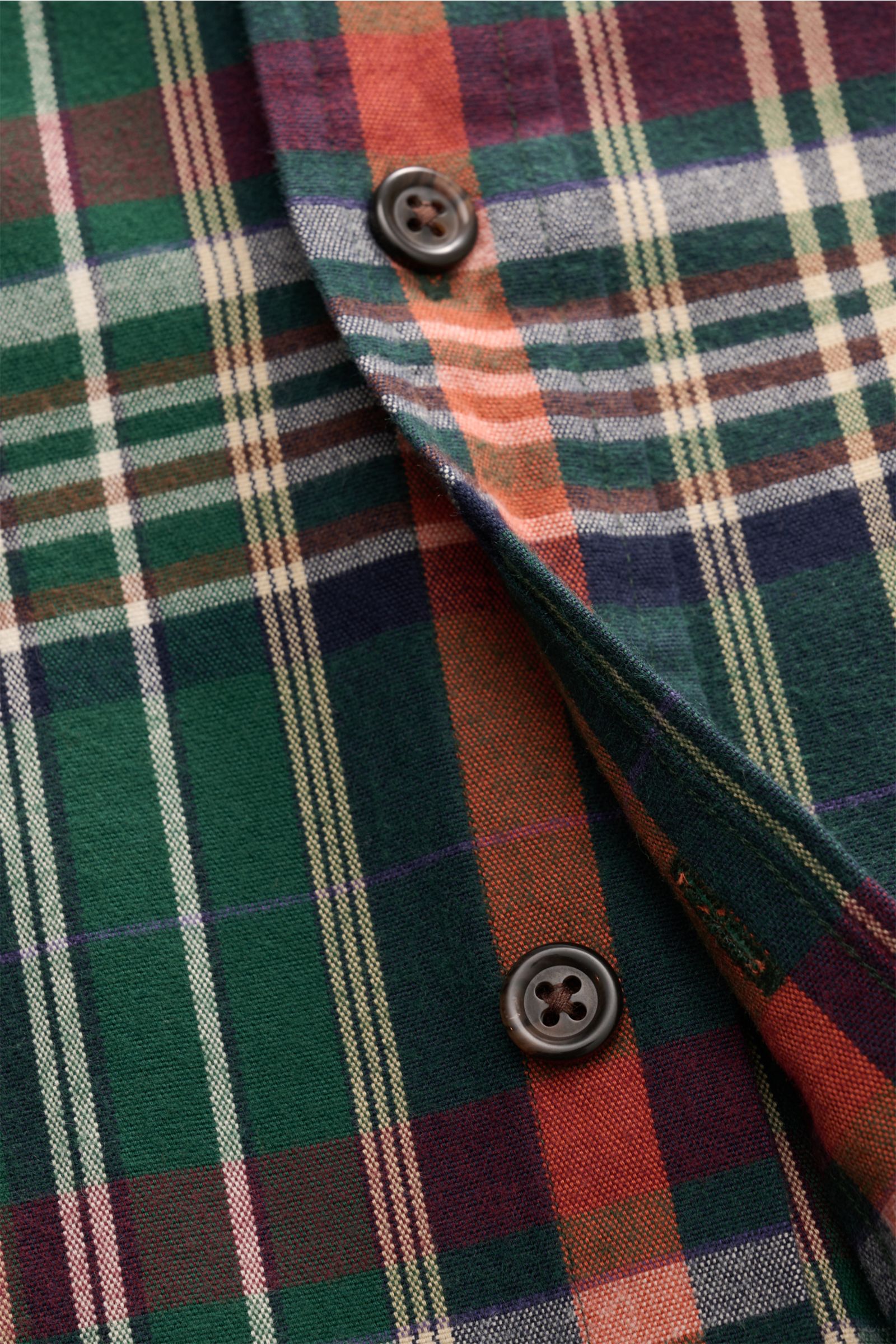 Polo Ralph Lauren Flanellhemd Button-Down-Kragen grün/weiß/navy kariert