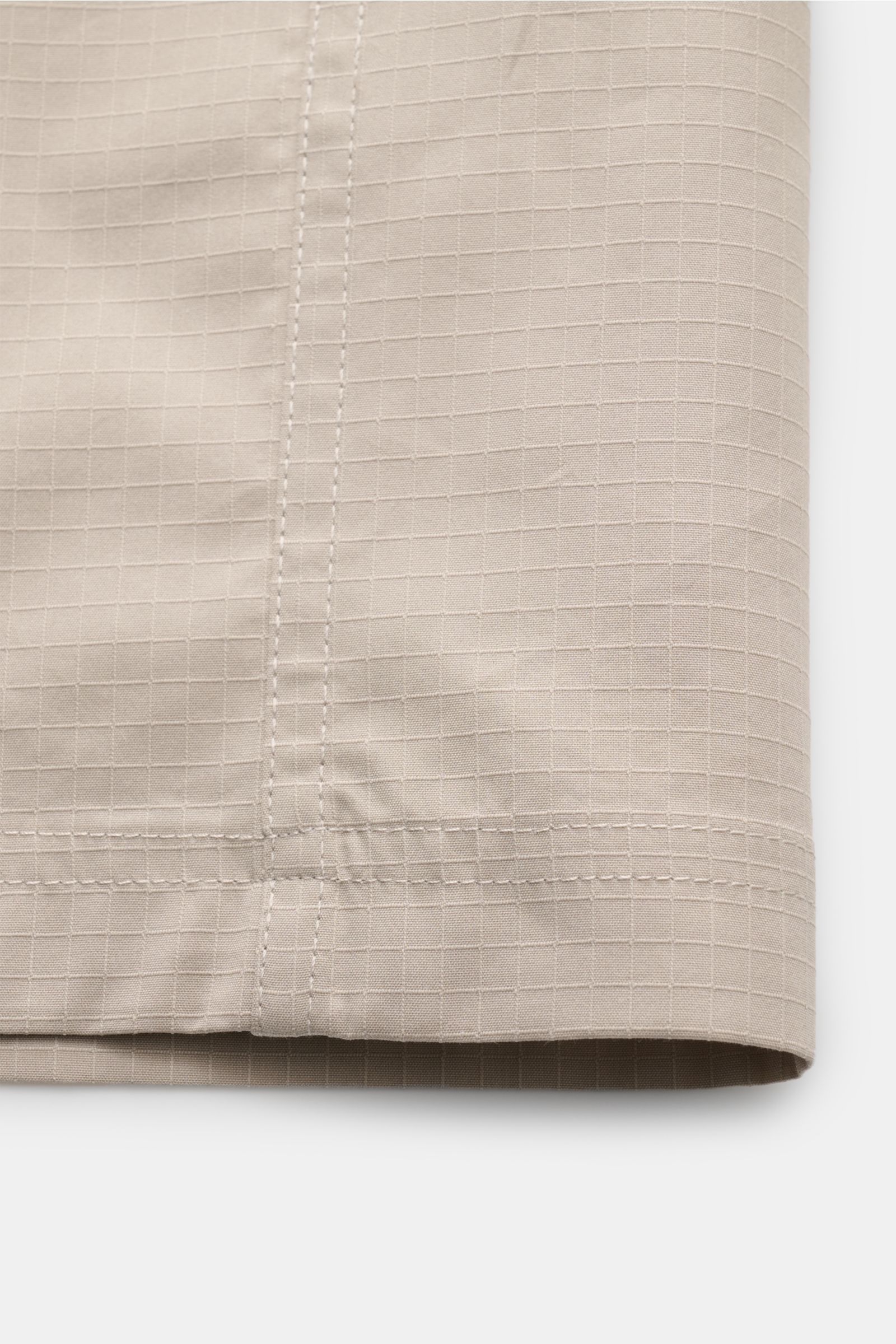 Maison Kitsuné Short sleeve shirt Kent collar beige