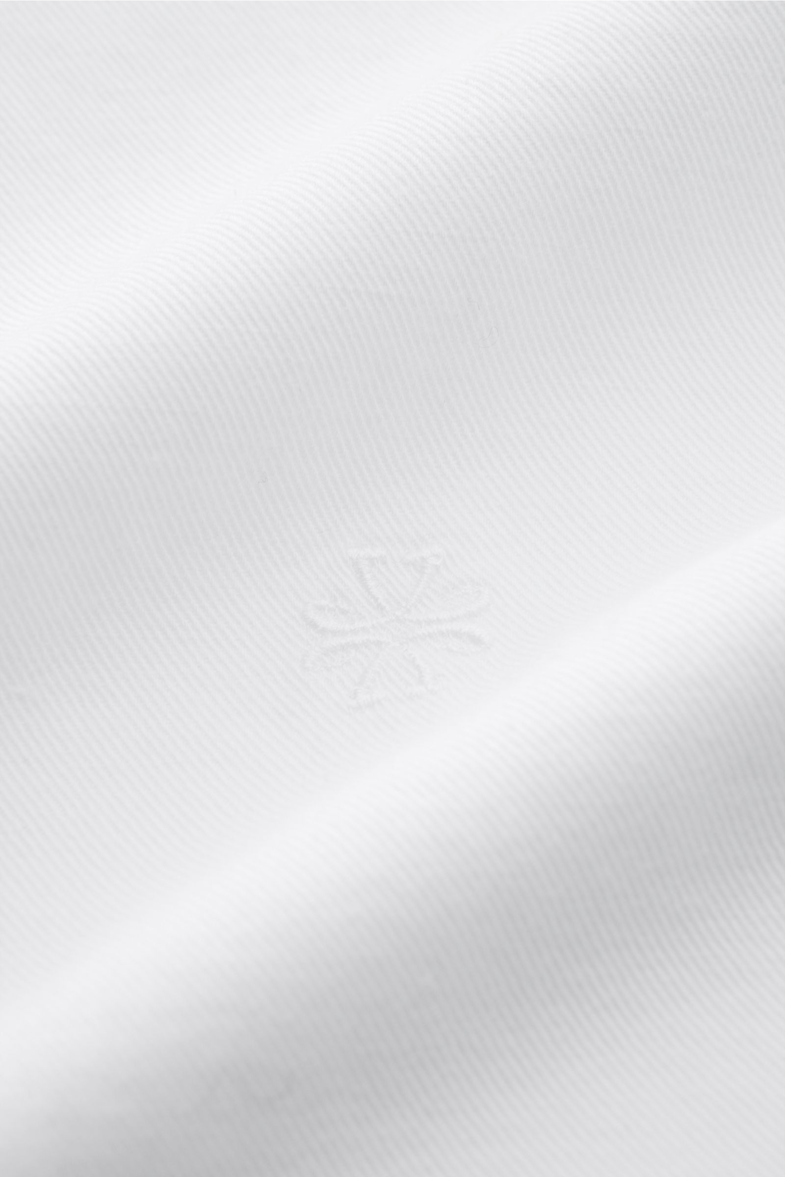 Jacob Cohen Jeanshemd schmaler Kragen offwhite, Frontansicht, Denim aus Baumwolle, Leinen, Lyocell, Slim Fit, Western-Stil, Druckknöpfe, weicher Griff.