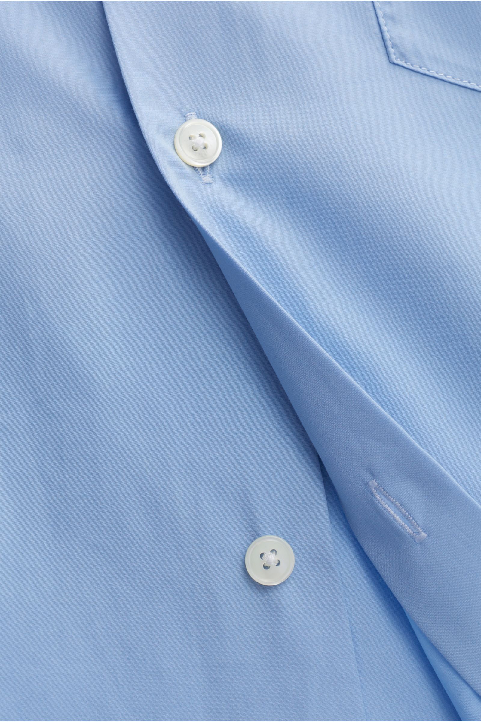 Ami Paris Kurzarm-Hemd Kent-Kragen blau