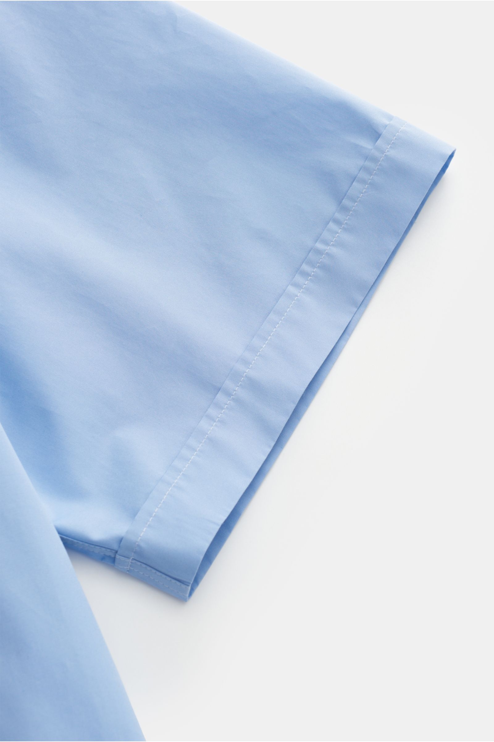 Ami Paris Kurzarm-Hemd Kent-Kragen blau