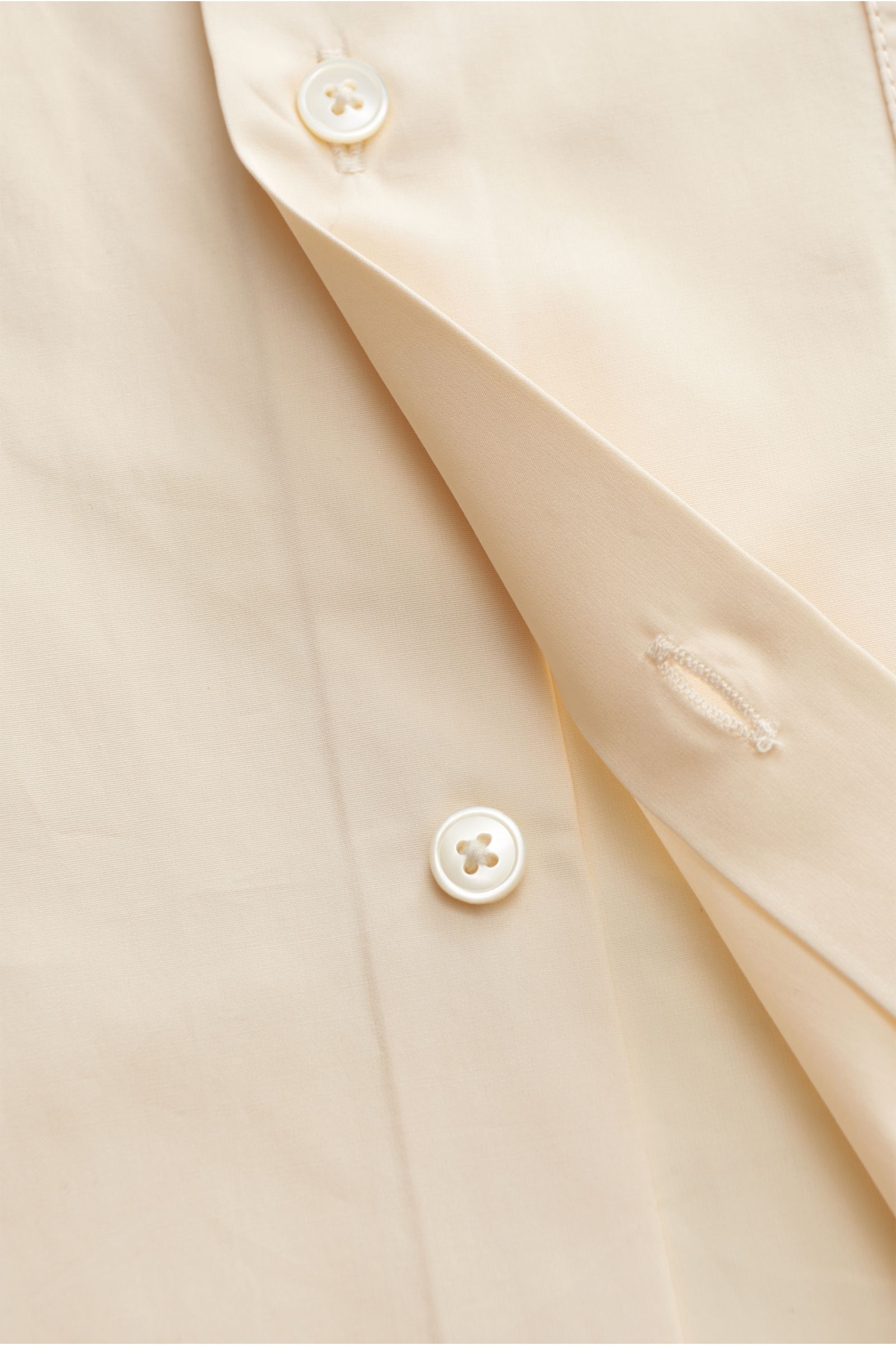 Ami Paris Short sleeve shirt Kent collar cream